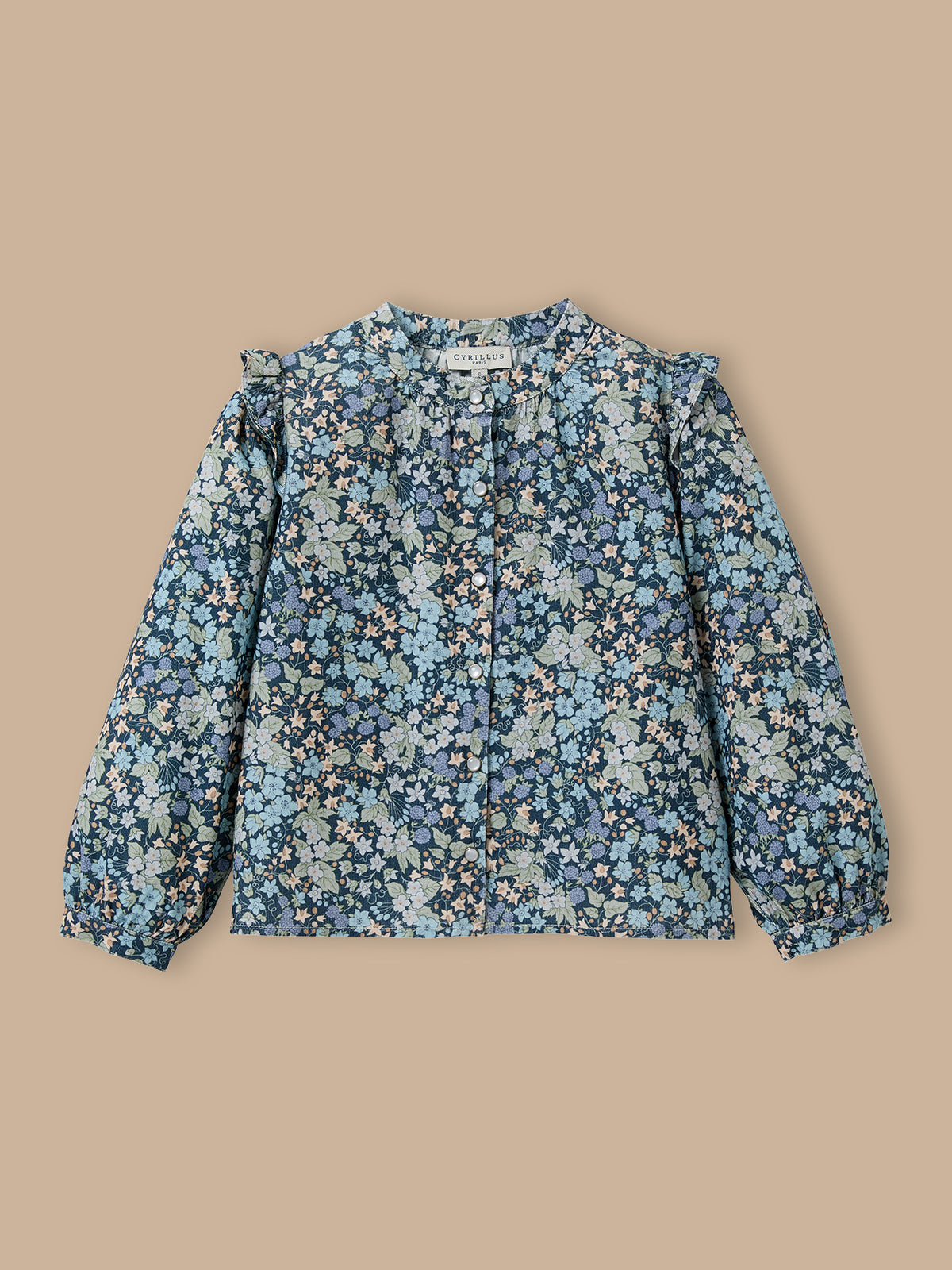 Chemise velours tissu Liberty Fille