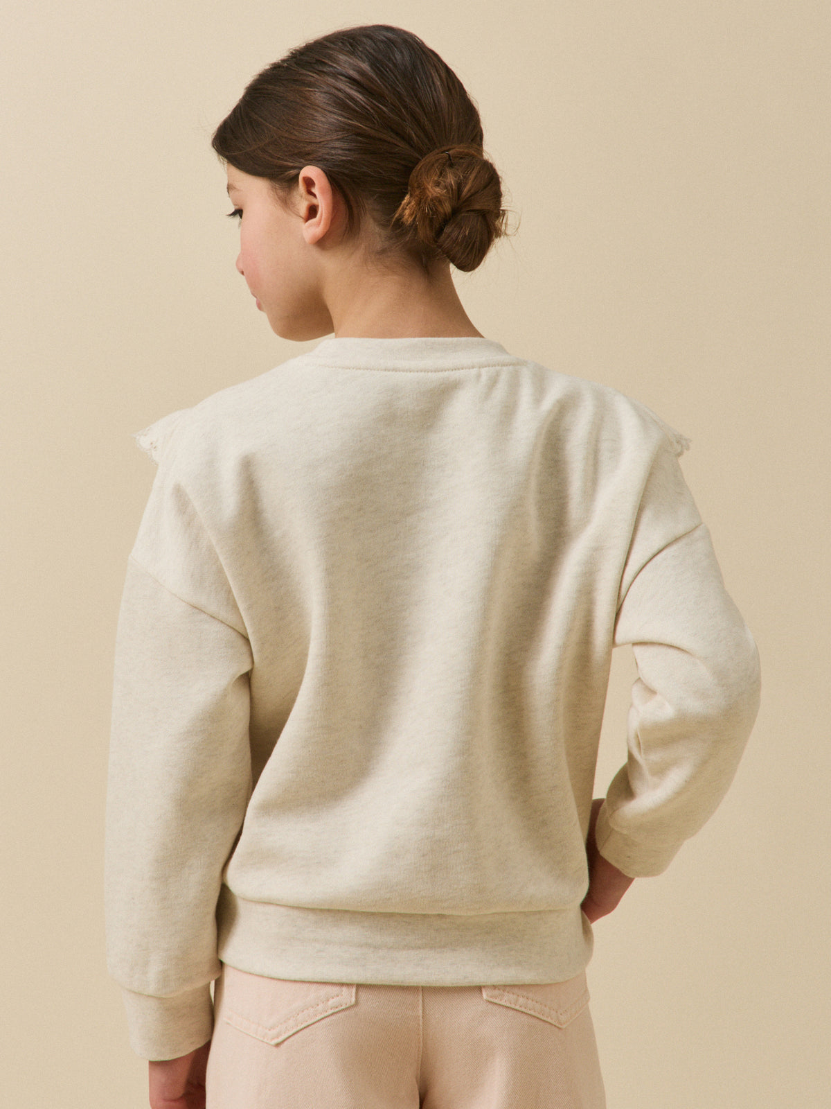 Sweat à volants Fille - Coton biologique