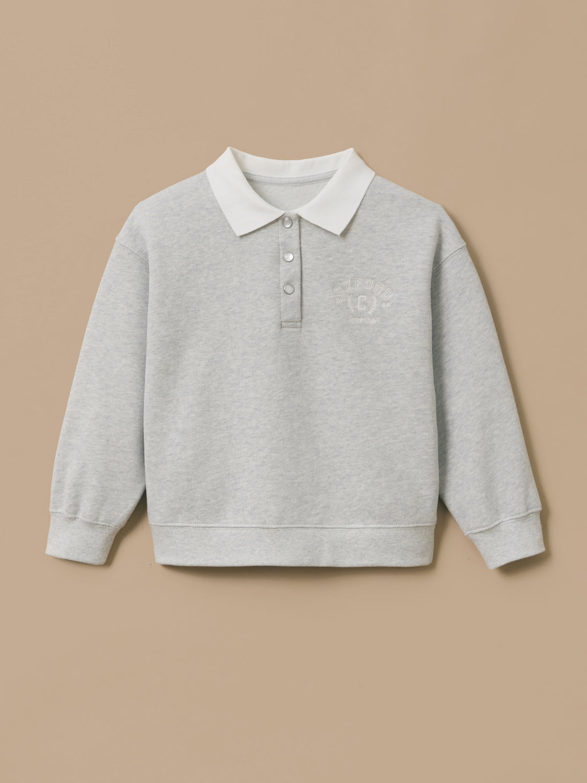 Sweat polo brodé Fille