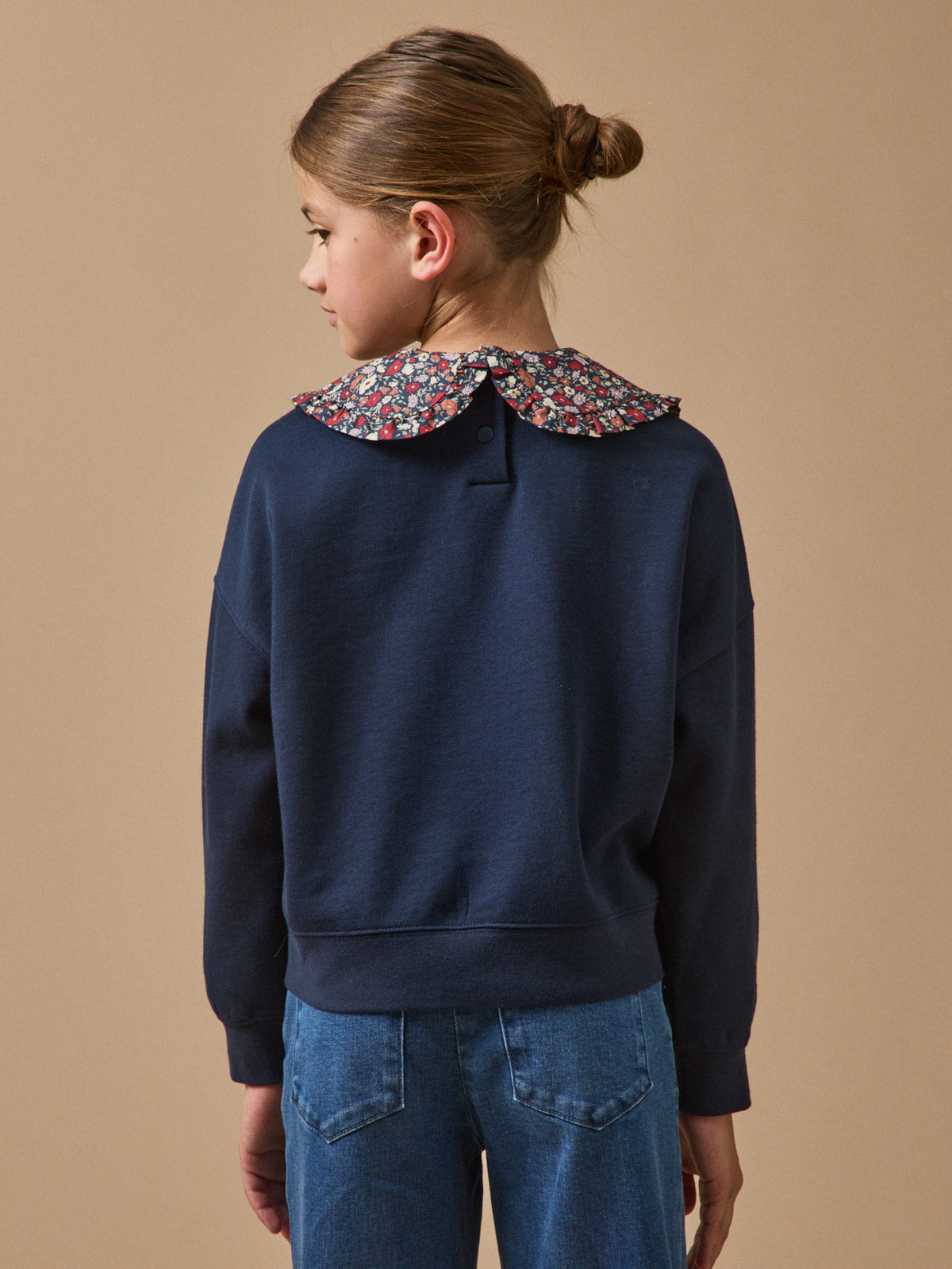 Sweat Fille col Liberty
