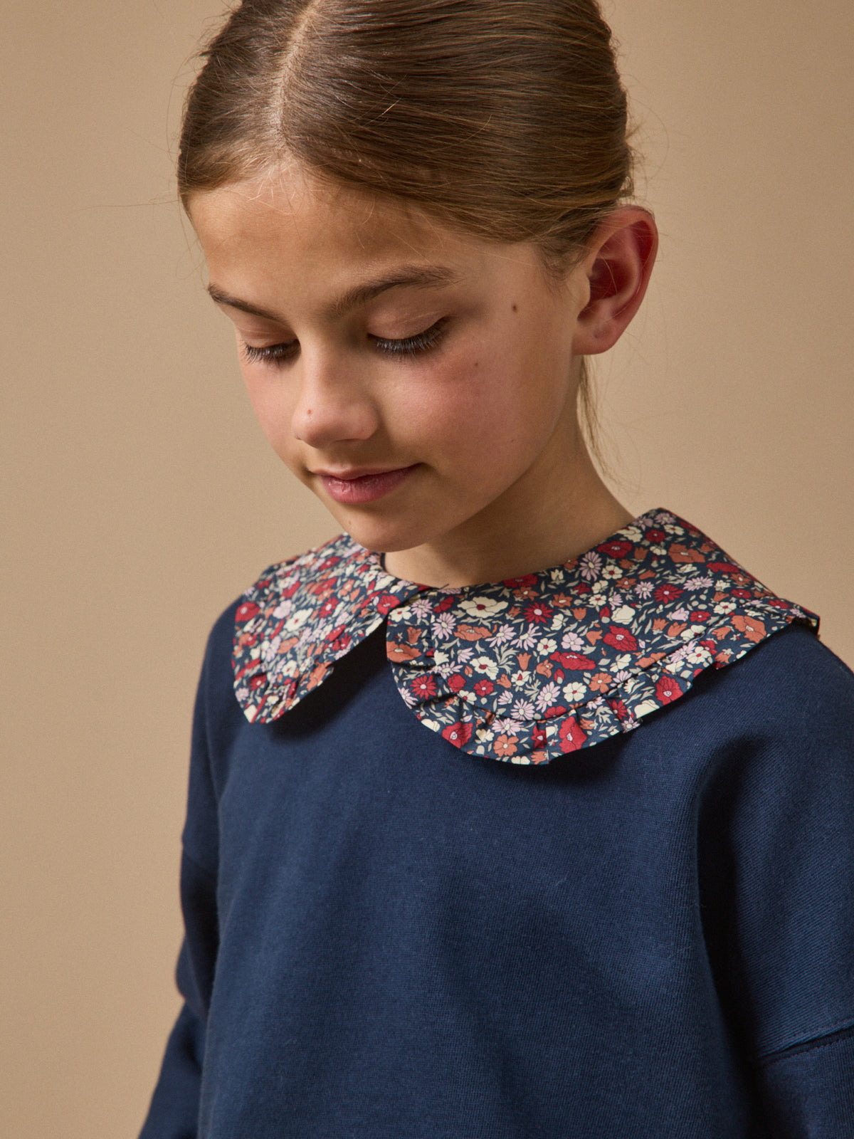Sweat Fille col Liberty