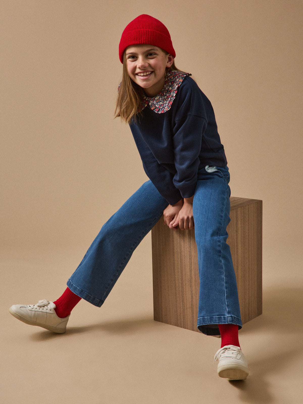 Sweat Fille col Liberty