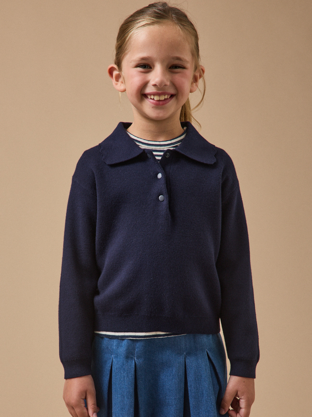 Pull Milano col polo Fille