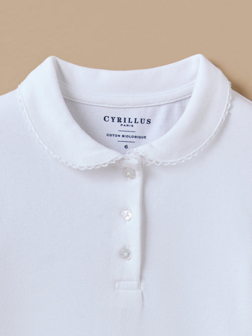 Polo en maille piquée Fille - Coton biologique