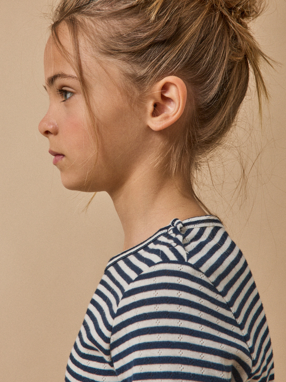 T-shirt en pointelle Fille - Coton biologique