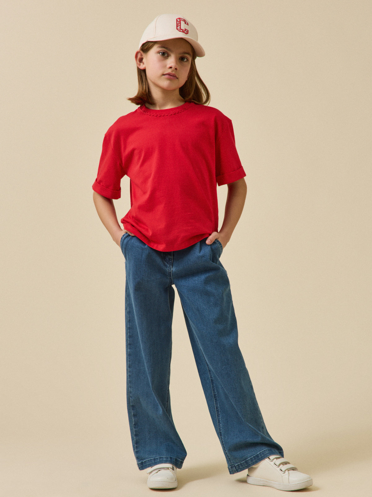 T-shirt Fille en coton biologique - Collection Junior
