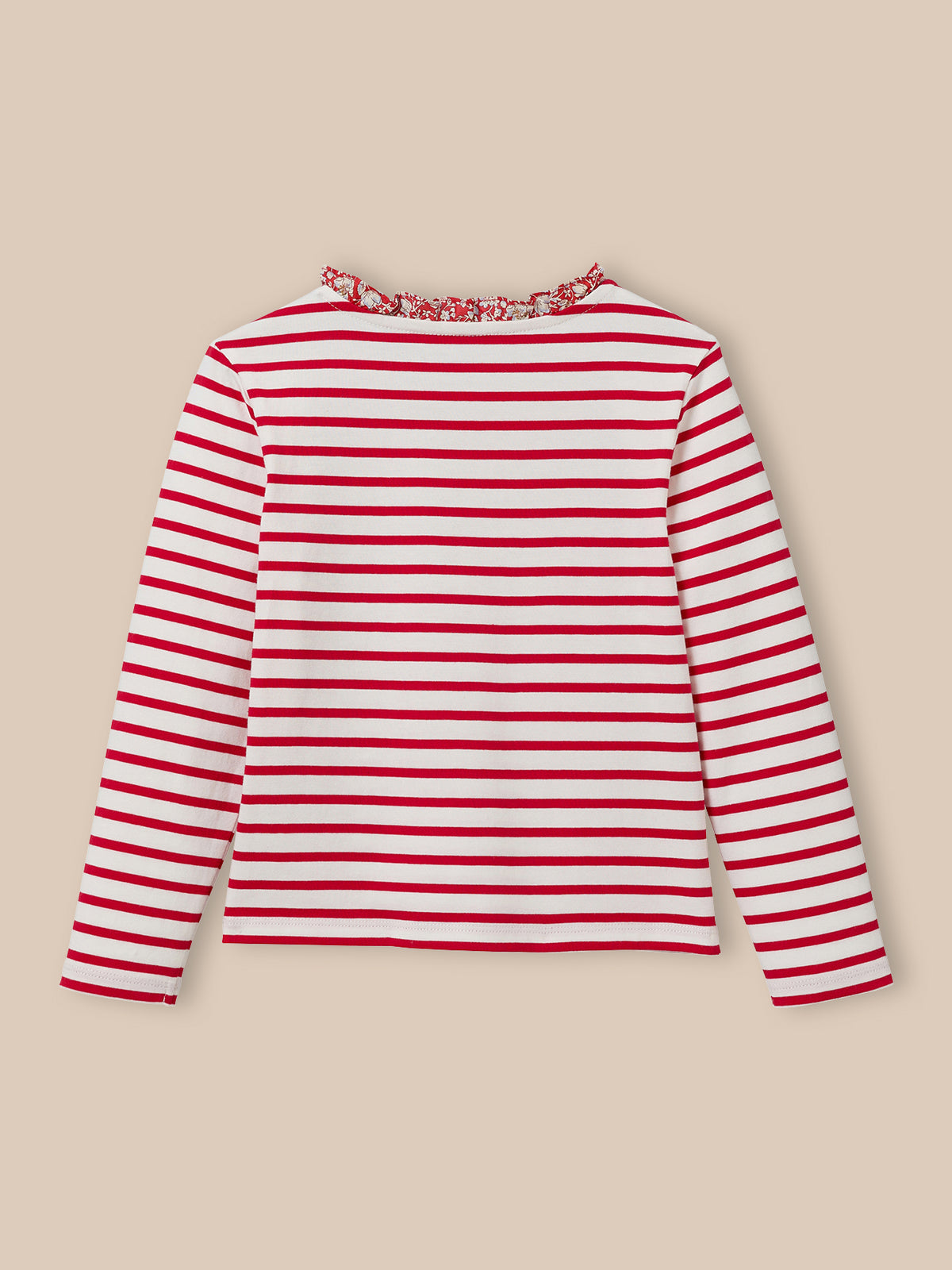 T-shirt marinière Fille tissu Liberty - Coton biologique