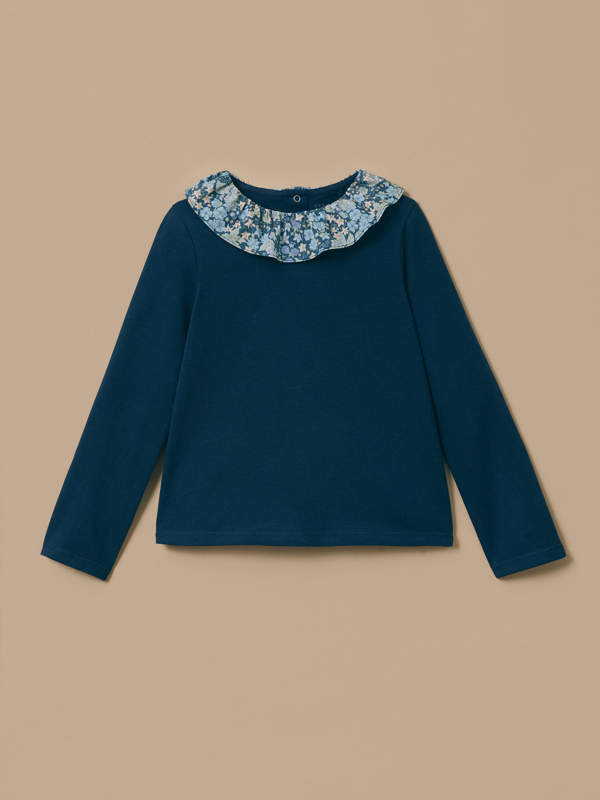 T-shirt col tissu Liberty Fille