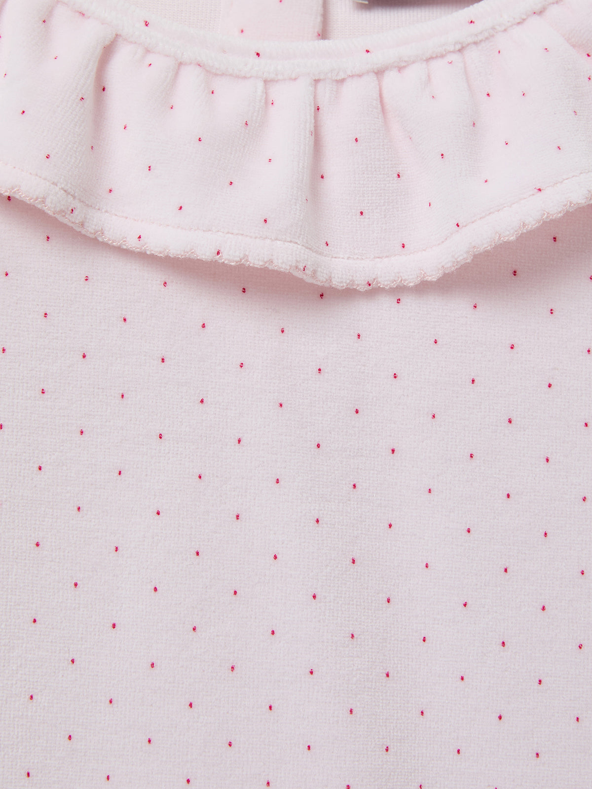 Pyjama velours imprimé pois Fille