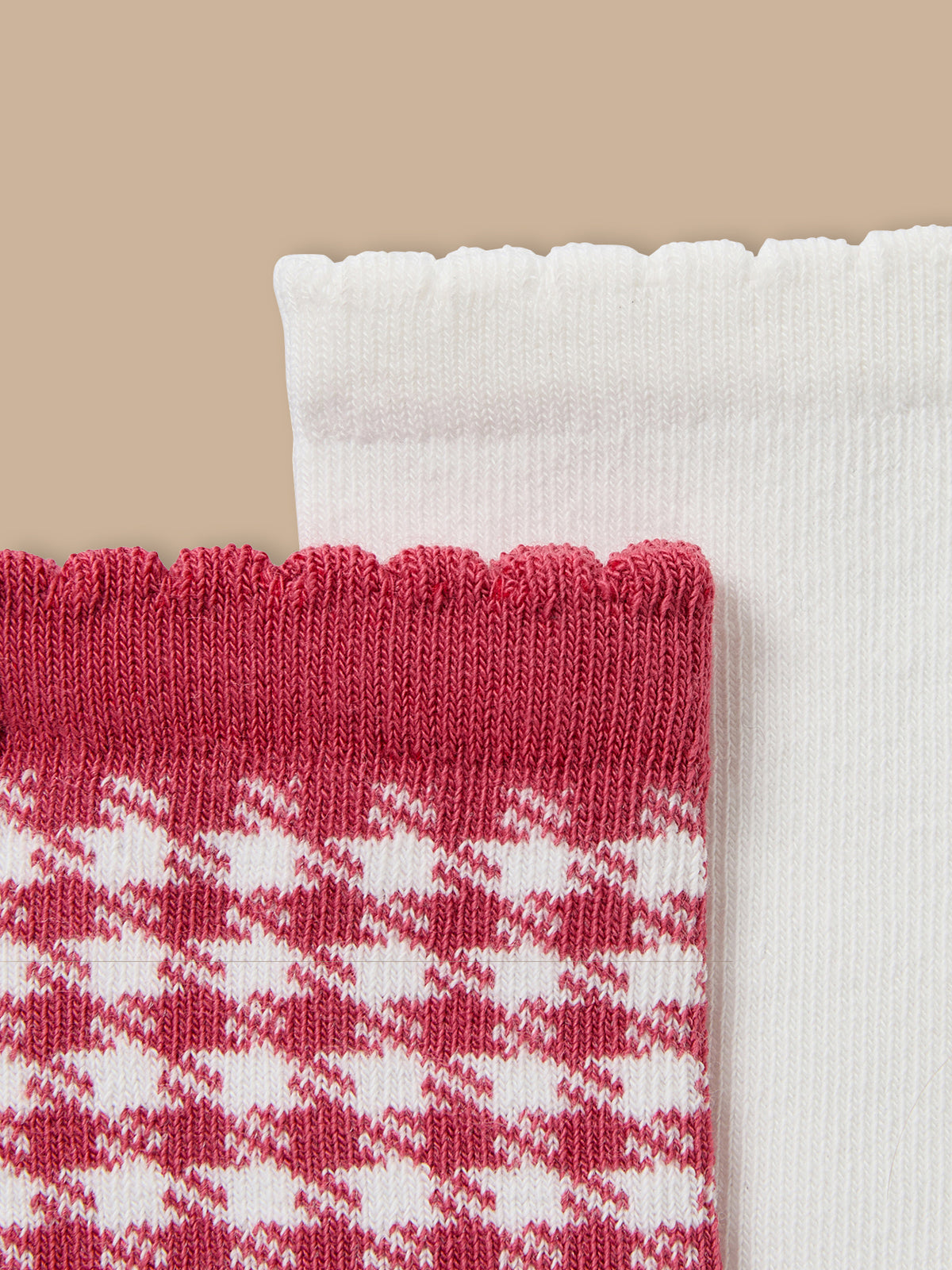 Lot de 2 paires de chaussettes vichy Fille