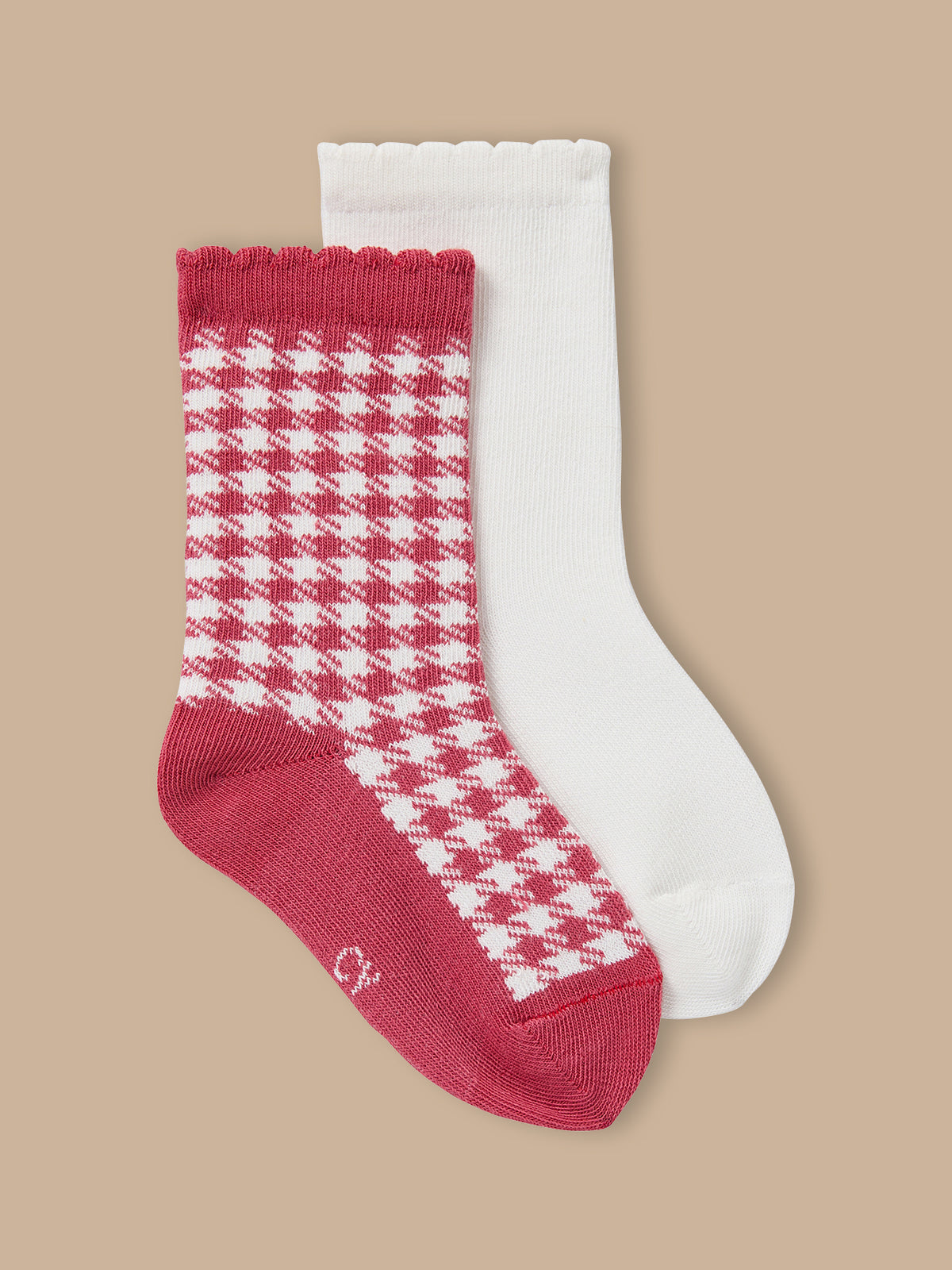 Lot de 2 paires de chaussettes vichy Fille