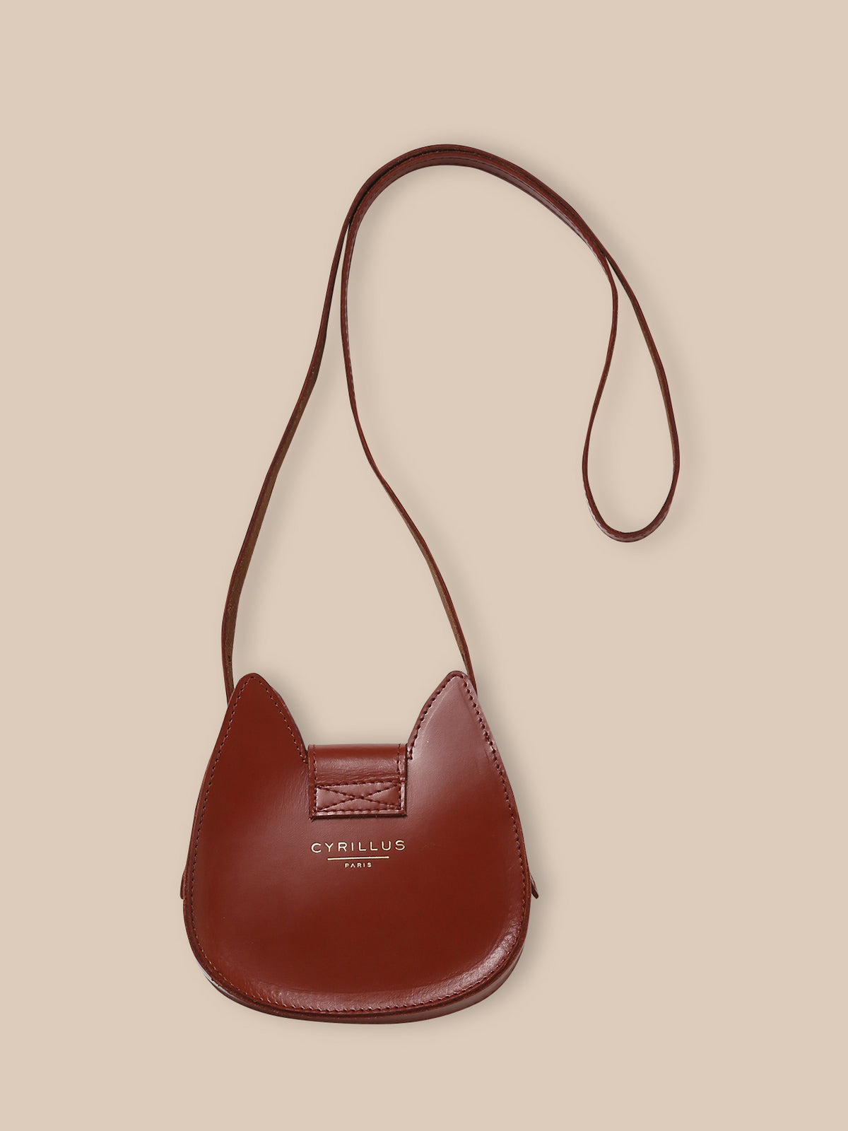 Sac écureuil en cuir Fille