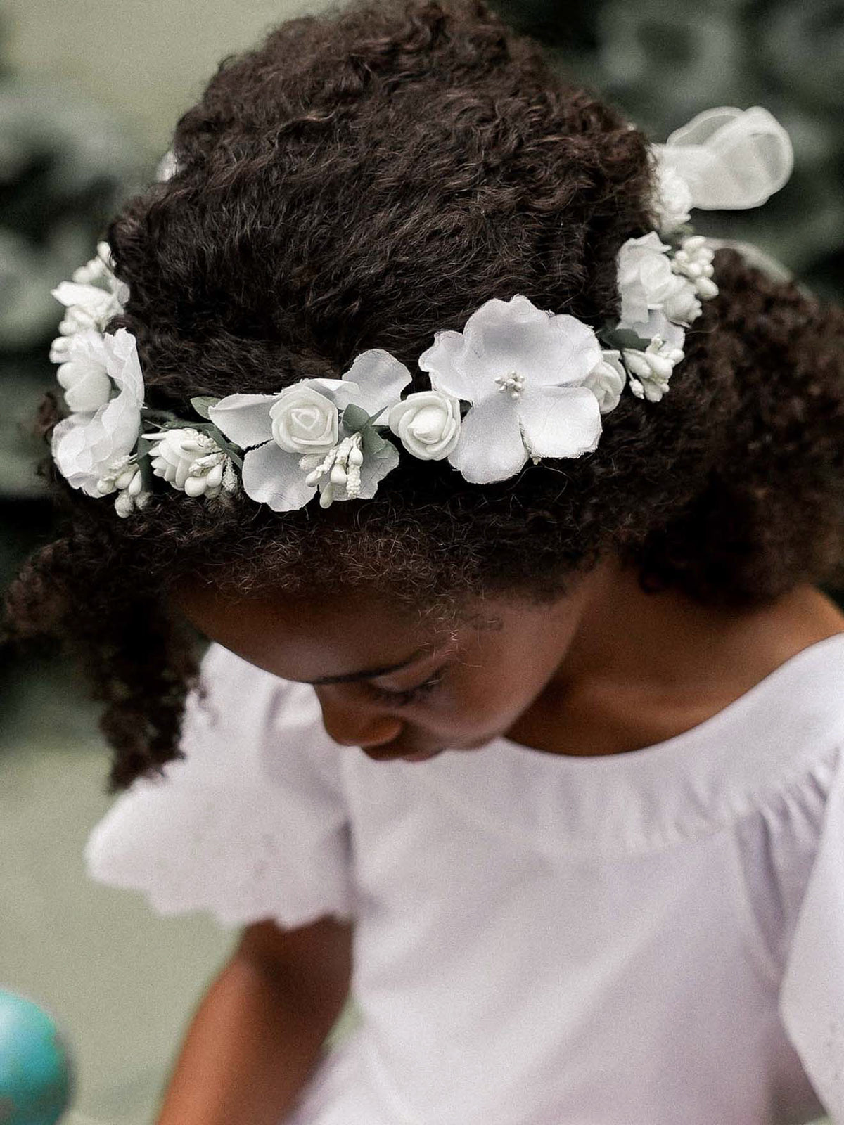 Couronne de fleurs Fille
