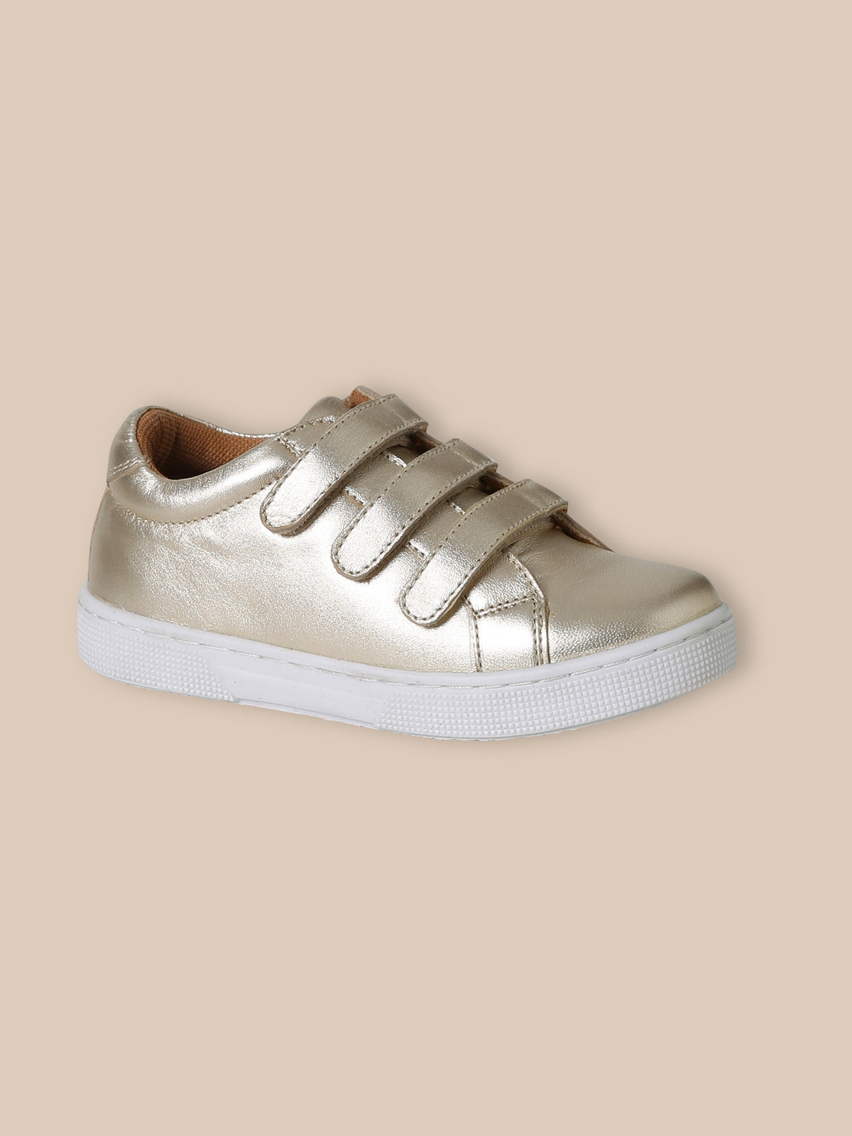 Baskets en cuir irisé Fille