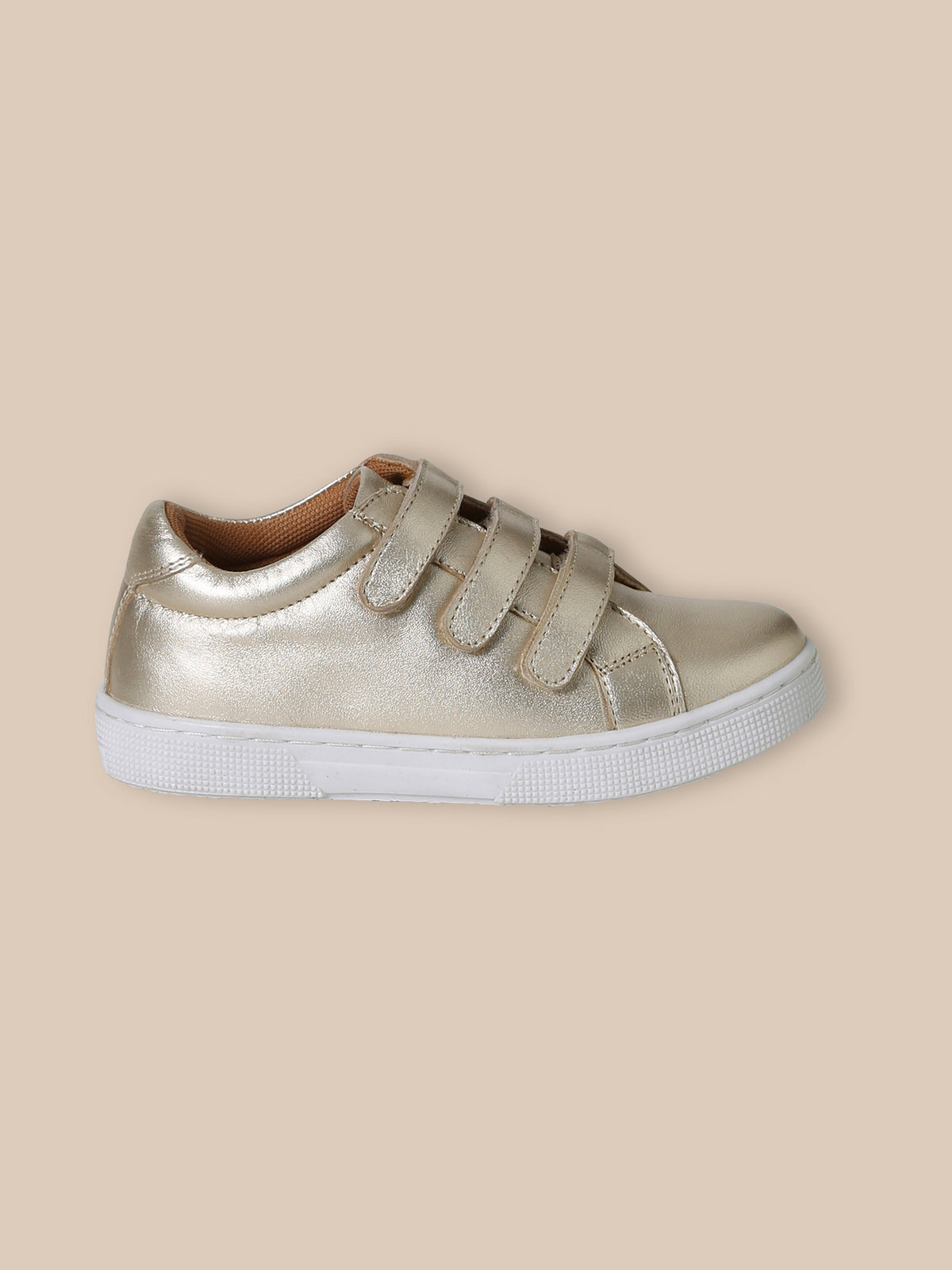 Baskets en cuir irisé Fille