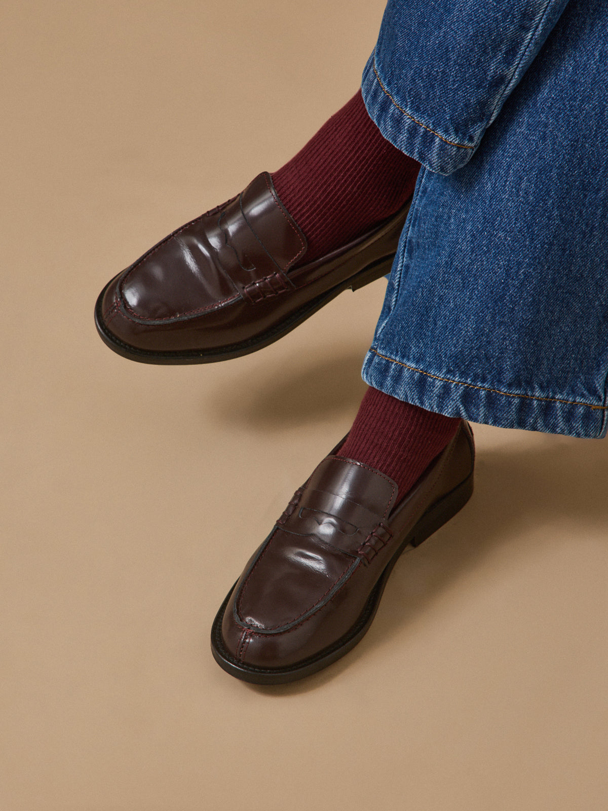 Mocassins en cuir Fille