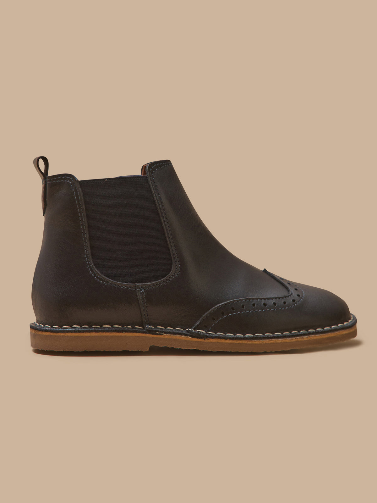 Boots bout fleuri Fille en cuir