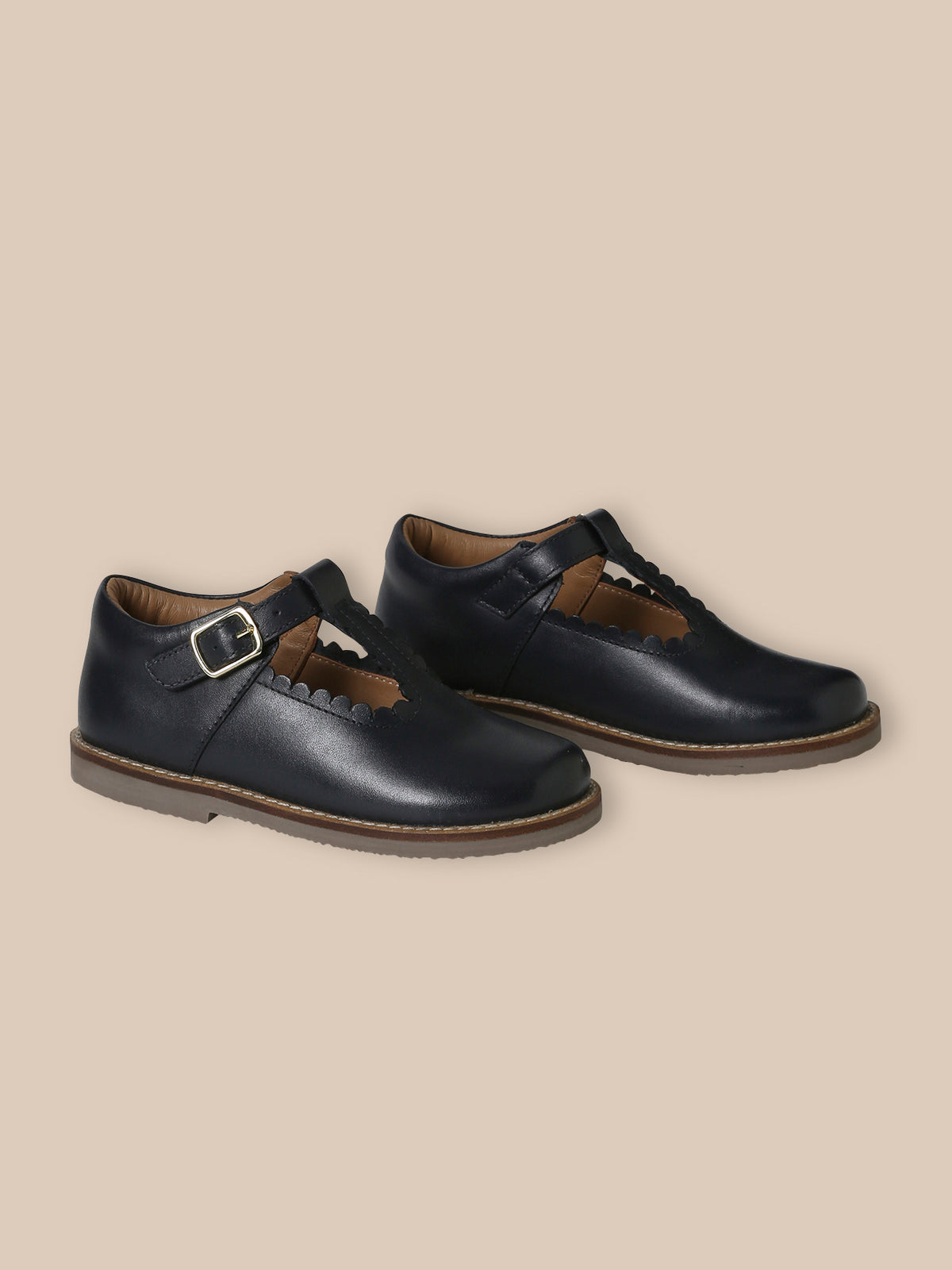 Salomés en cuir fille