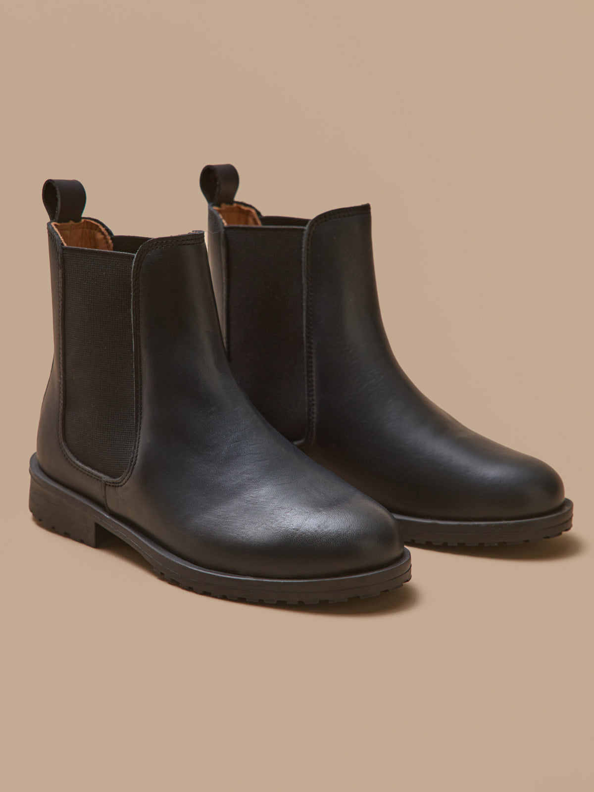 Boots chelsea cuir fille