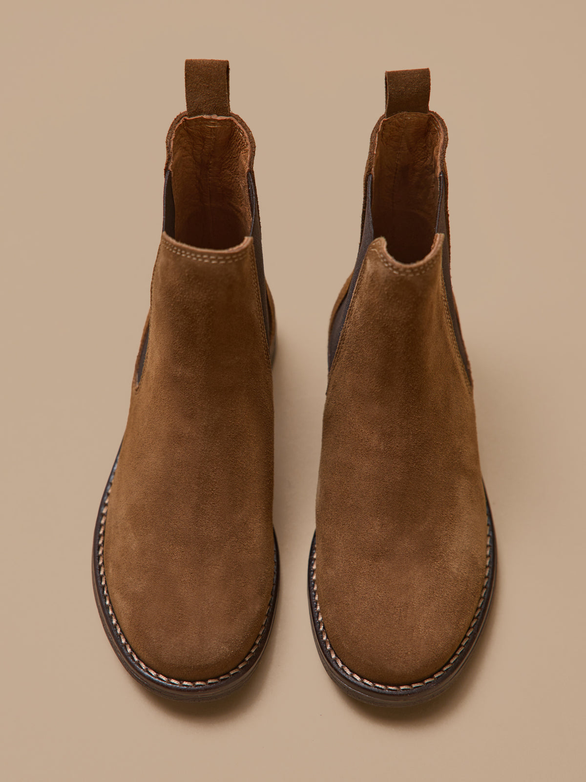 Boots chelsea cuir suédé fille