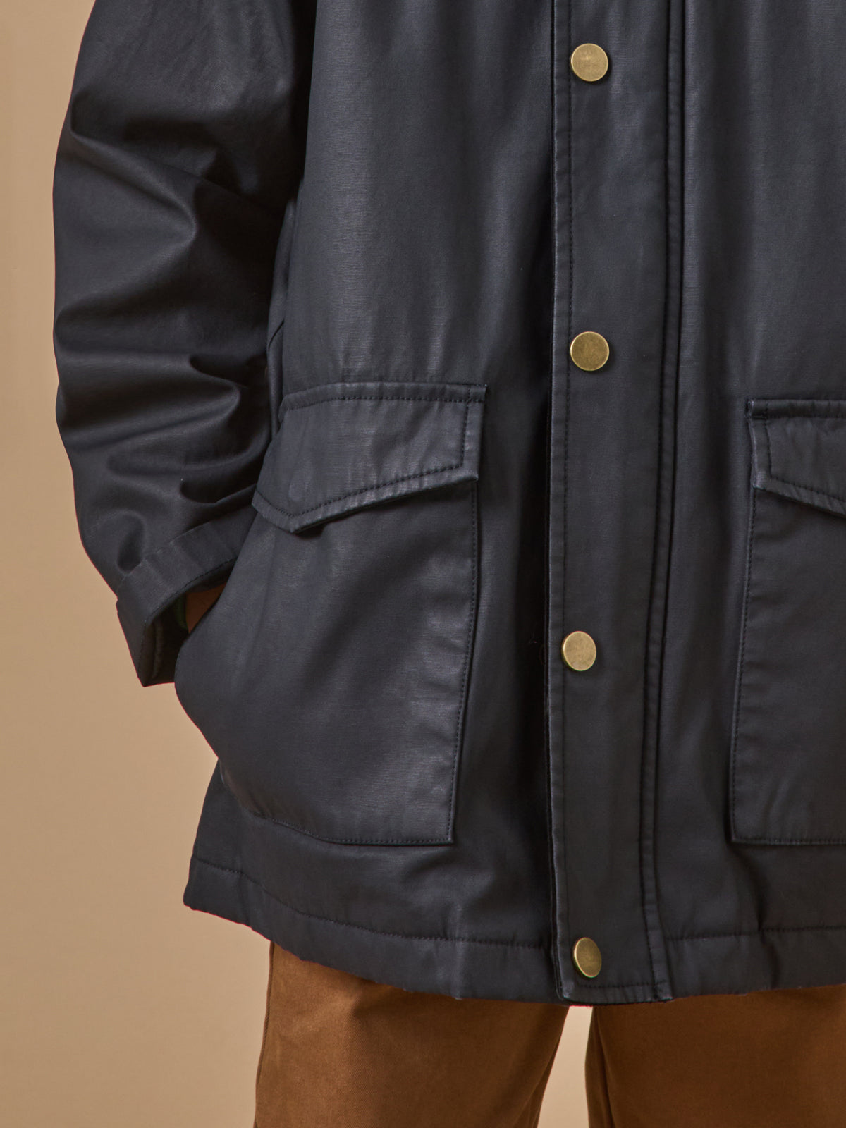 Veste en coton enduit Garçon