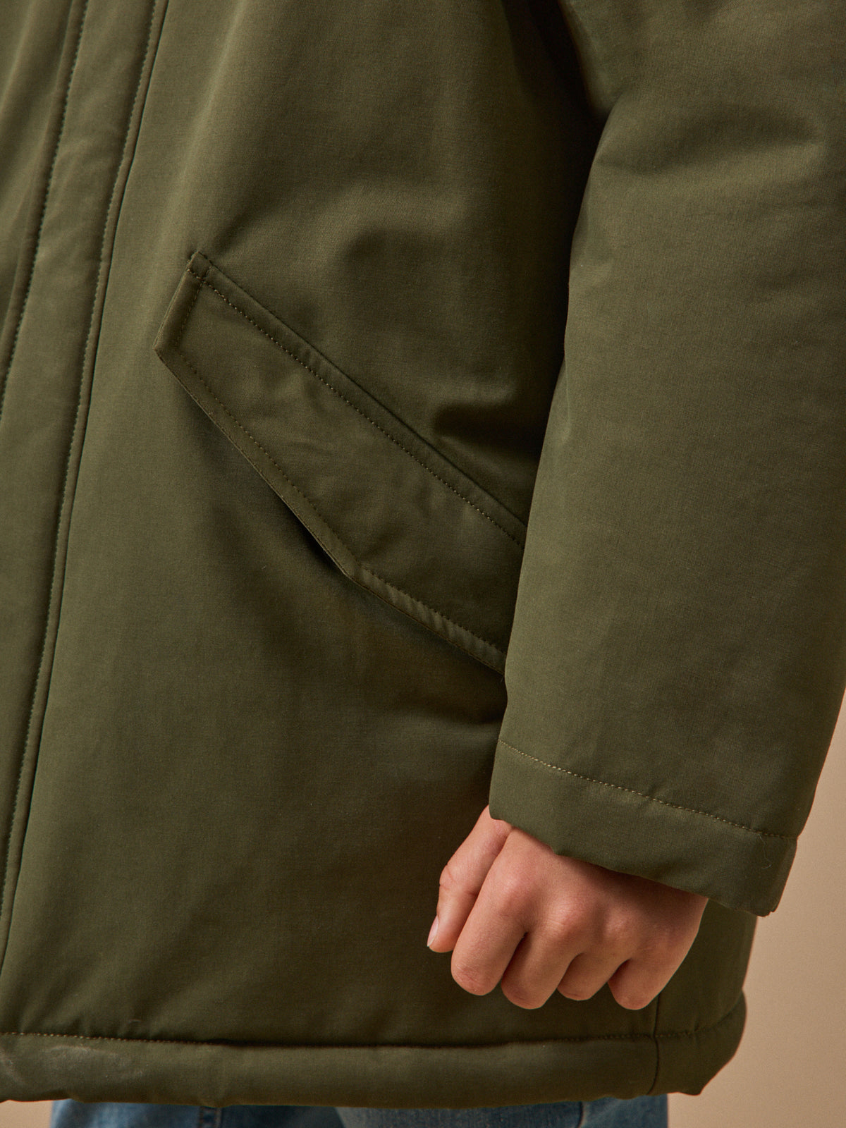 Parka doublée sherpa Garçon