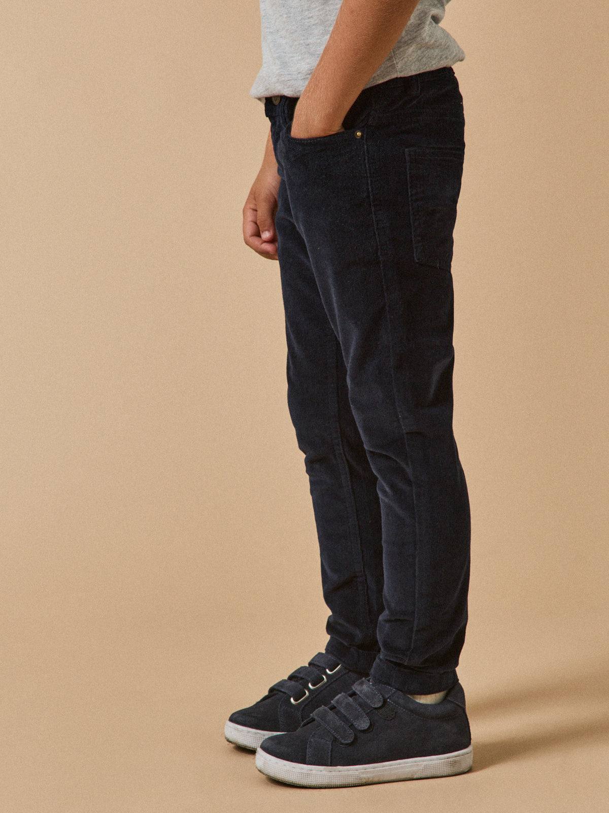 Slim en velours Garçon
