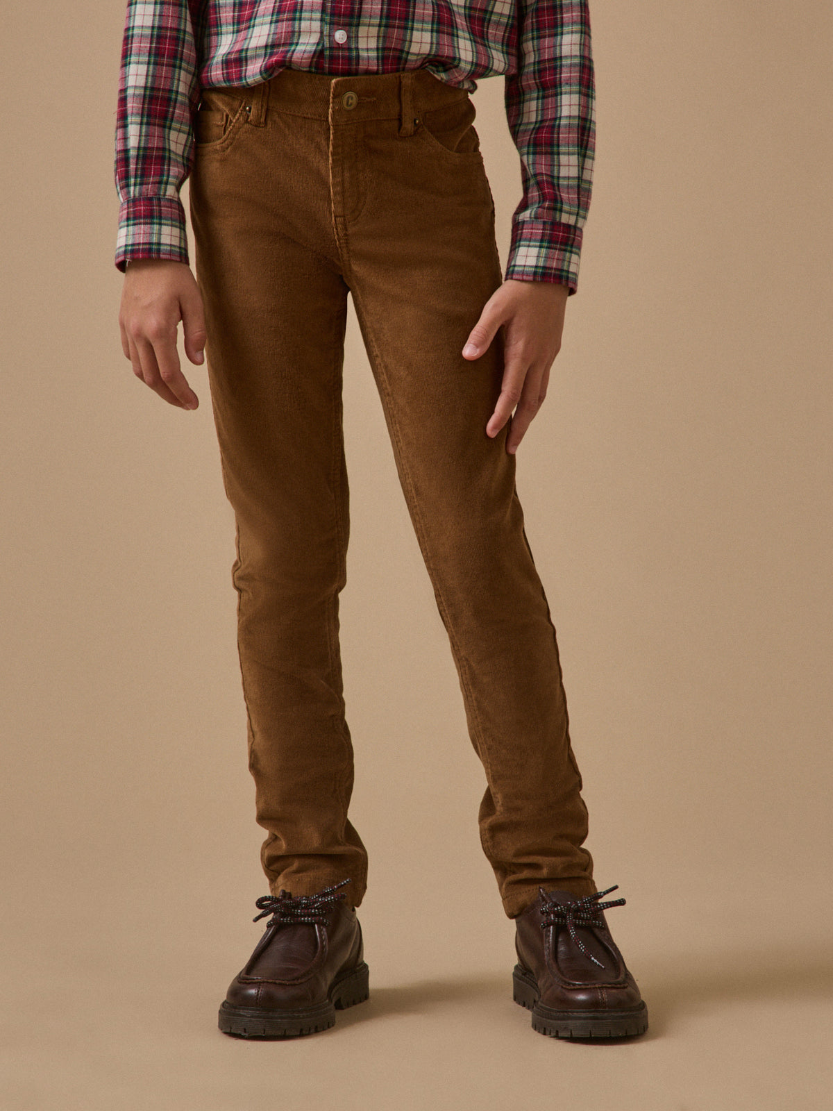 Slim en velours Garçon
