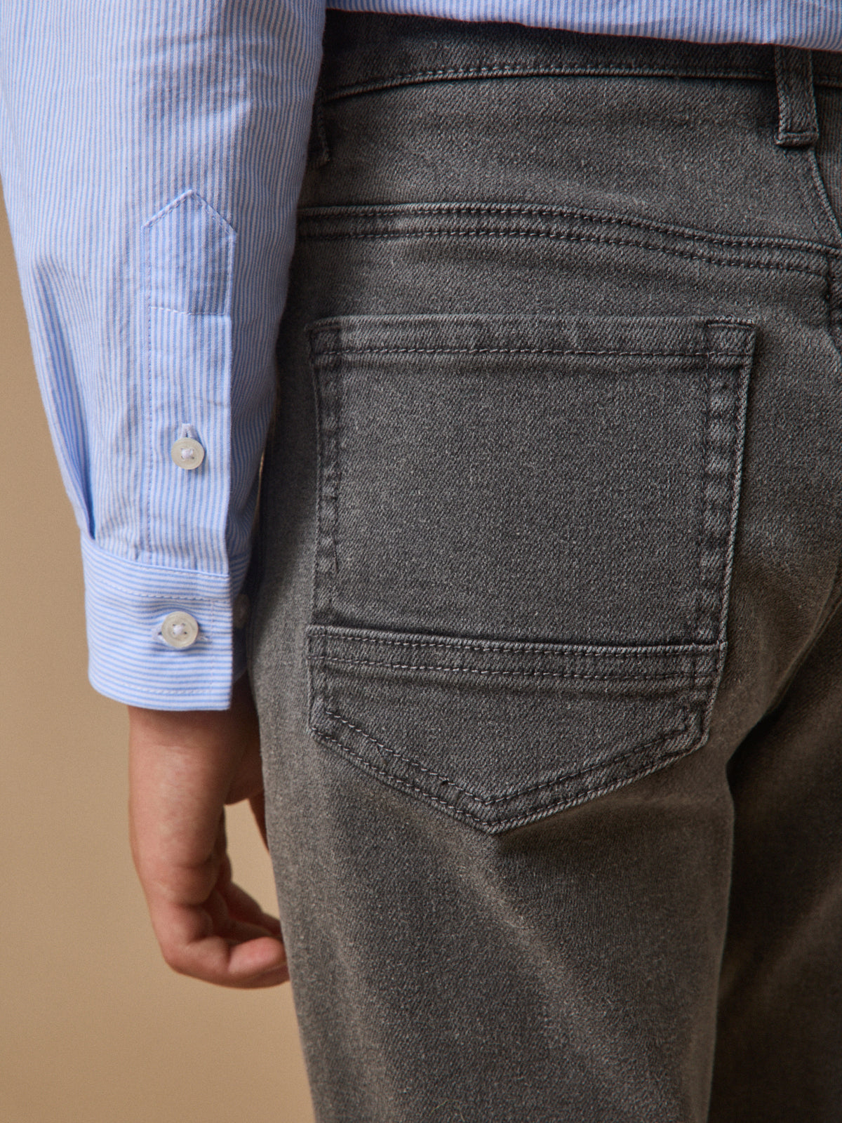 Pantalon relax en denim Garçon