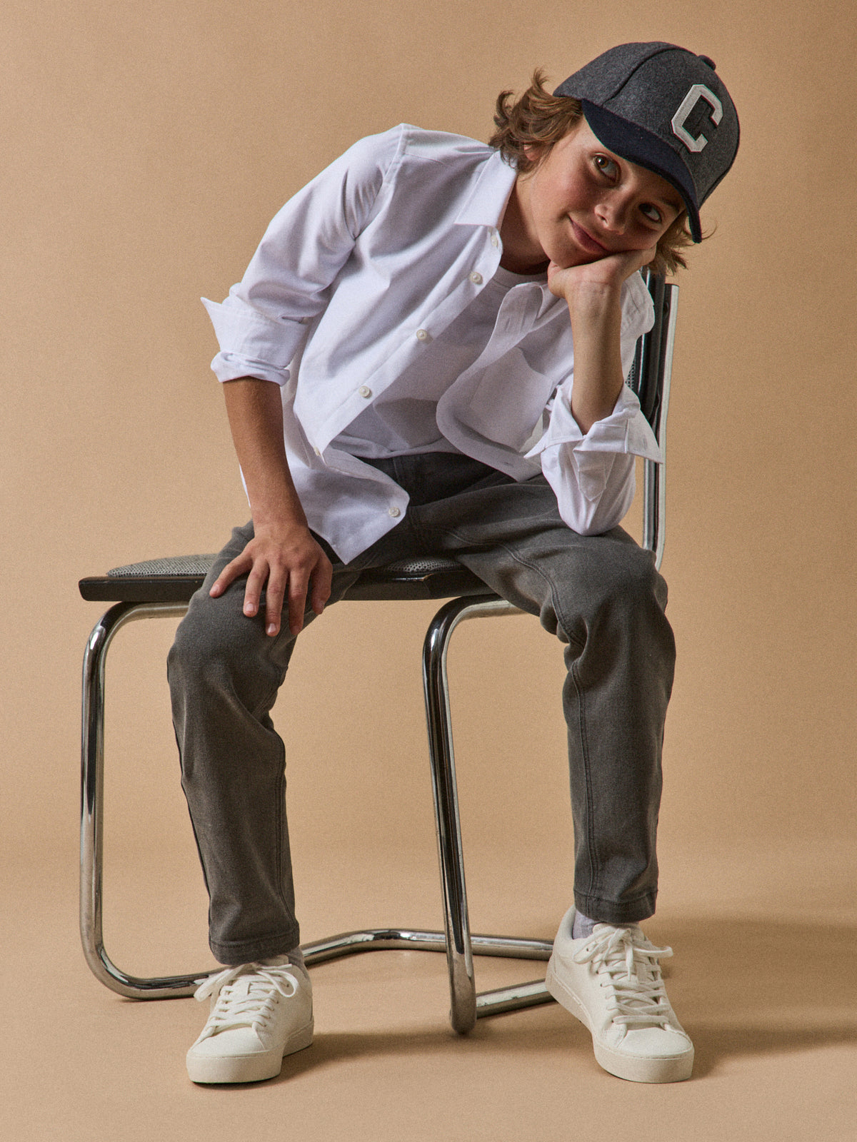 Pantalon relax en denim Garçon