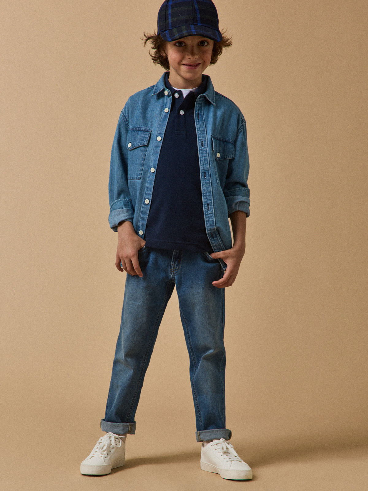 Chemise en denim garçon