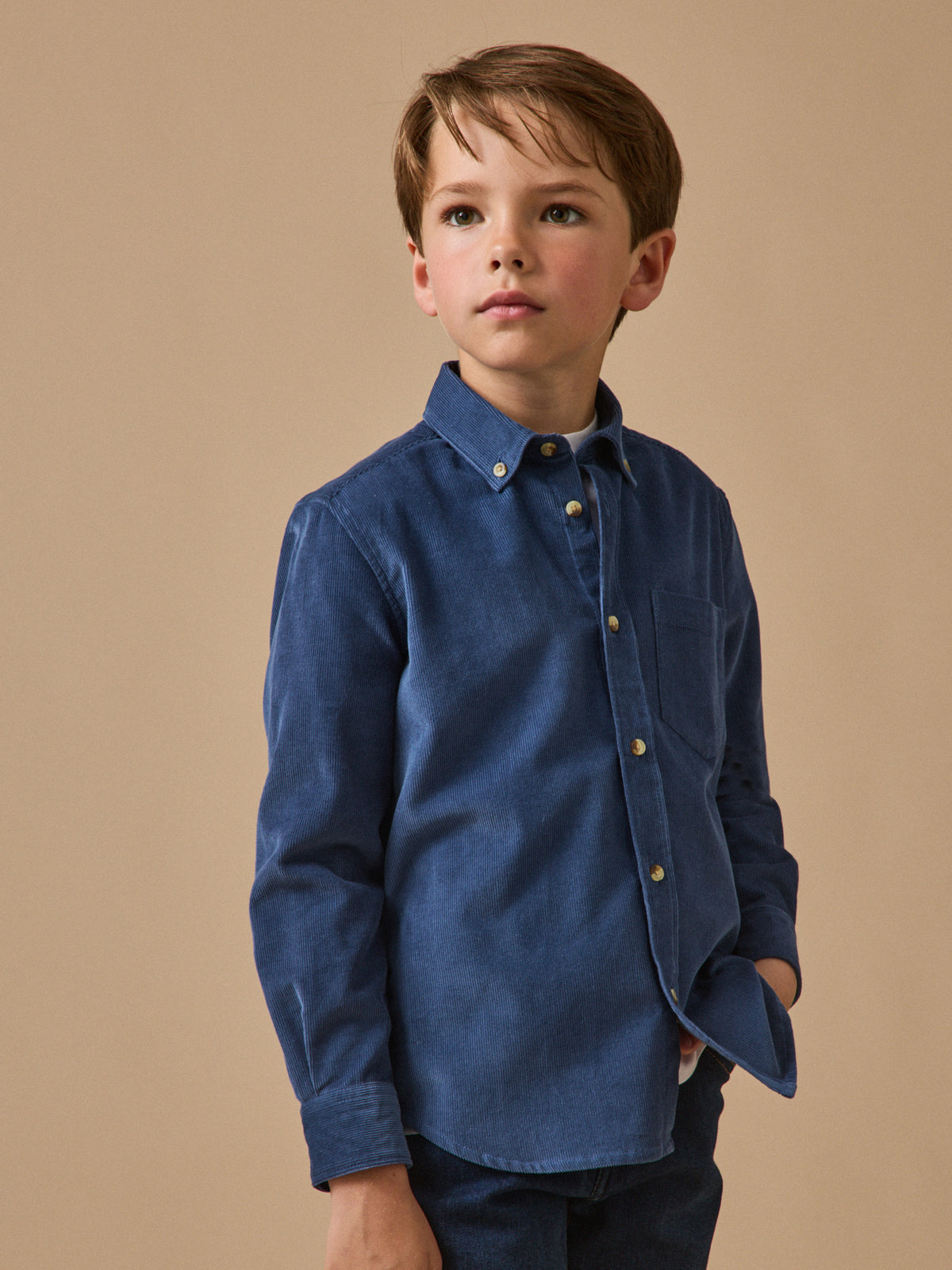 Chemise en velours Garçon
