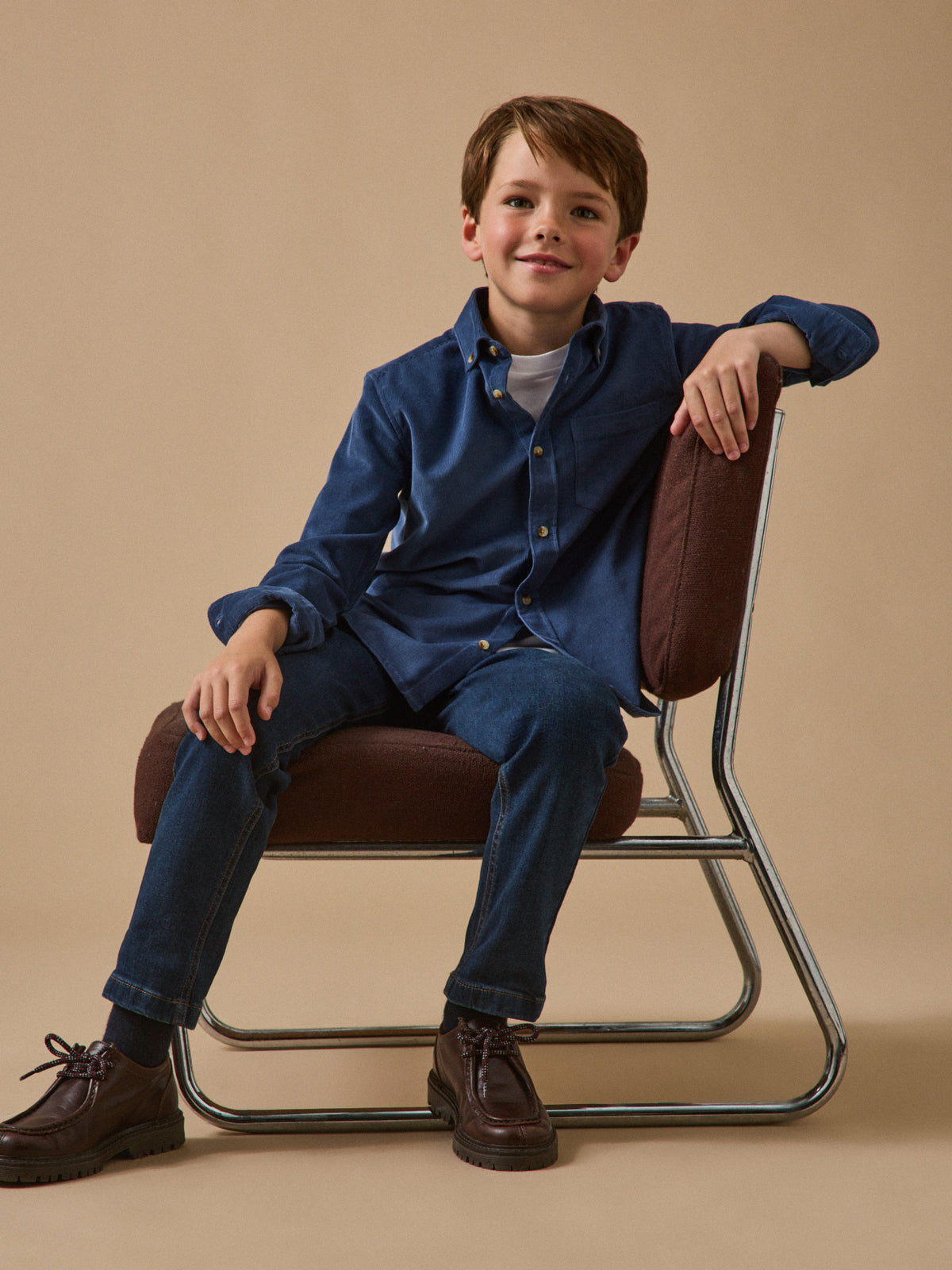 Chemise en velours Garçon