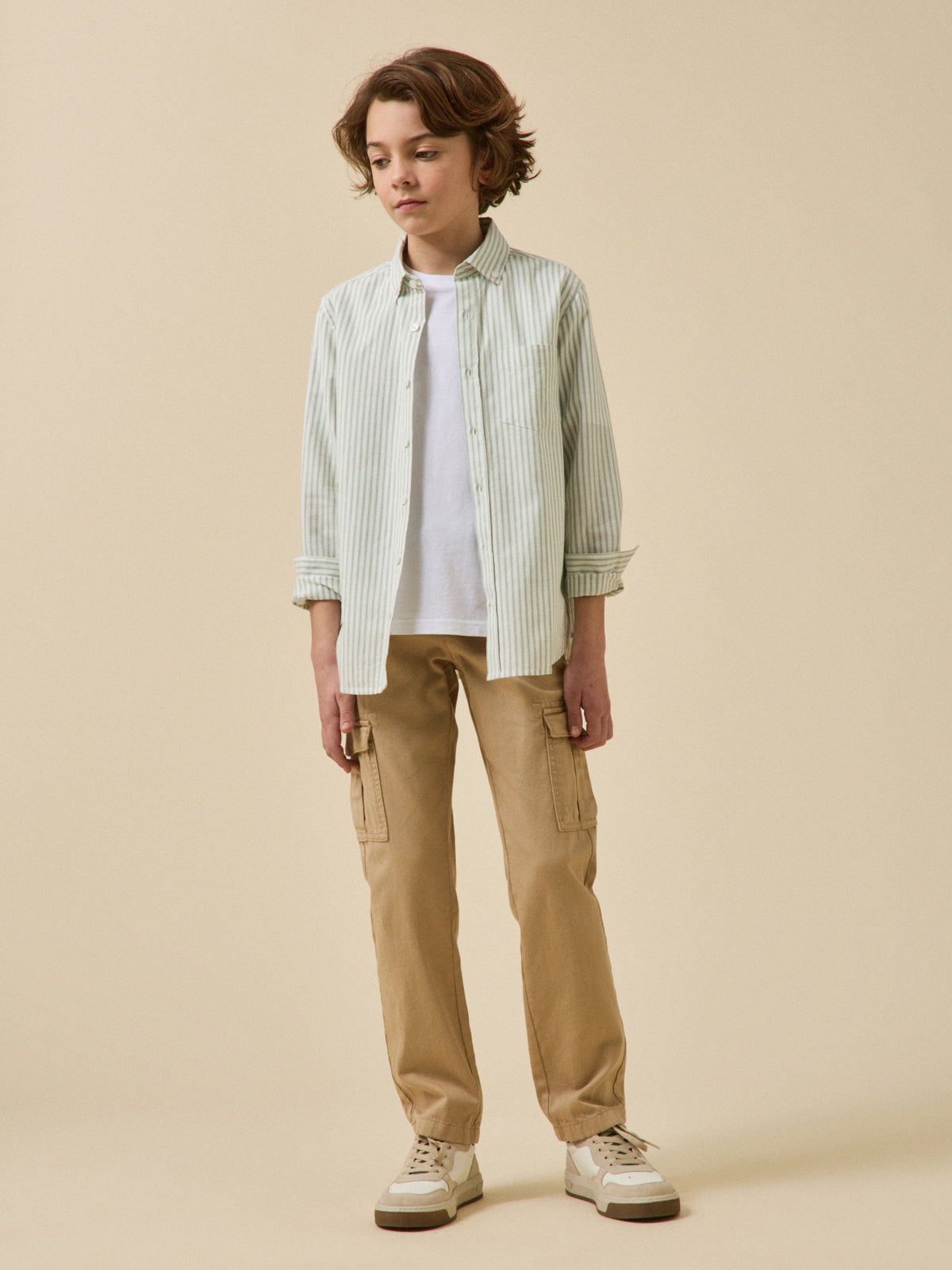 Chemise rayée oxford Garçon