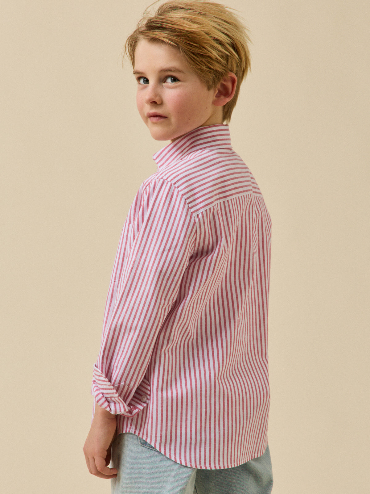 Chemise rayée oxford Garçon