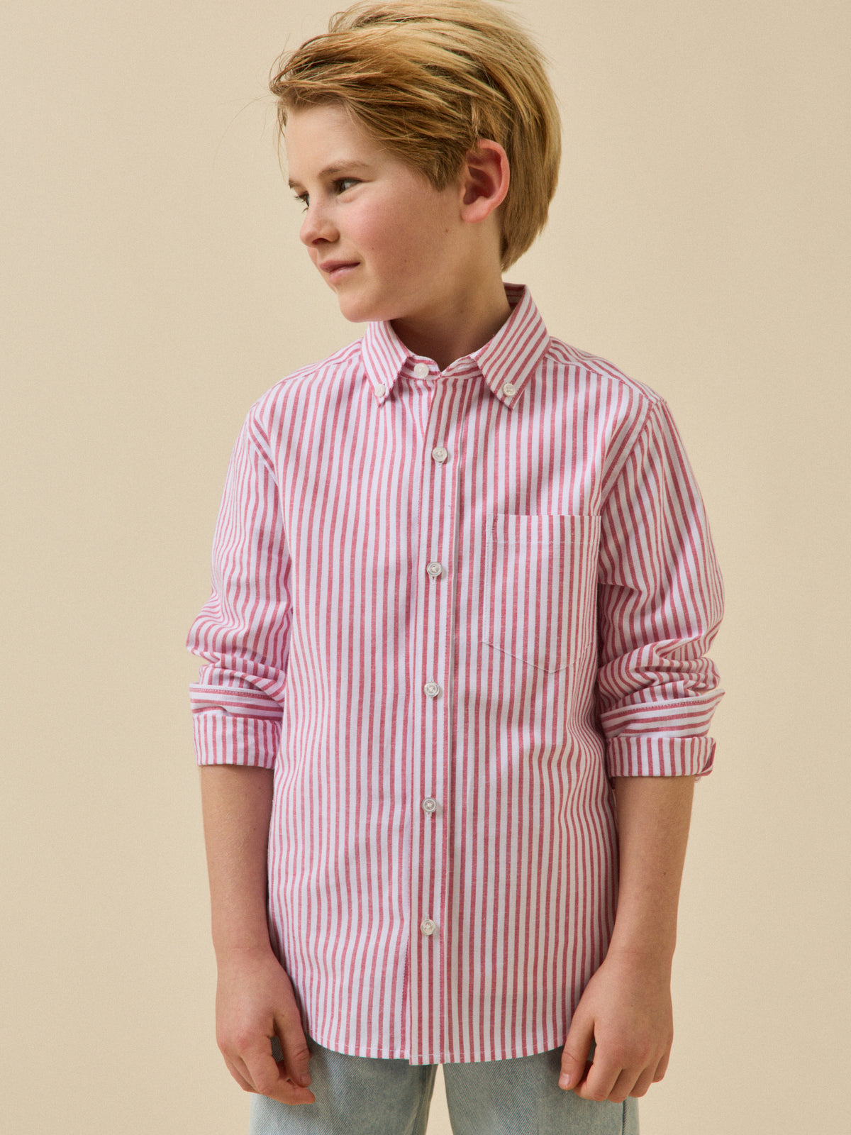 Chemise rayée oxford Garçon