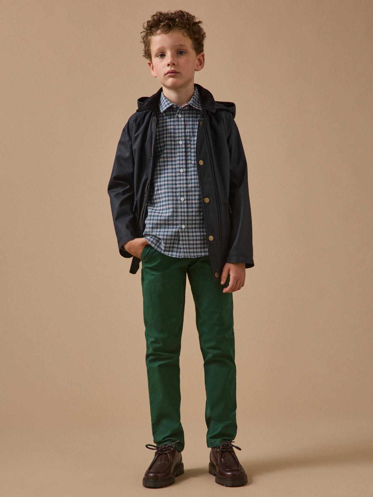 Chemise à carreaux Garçon