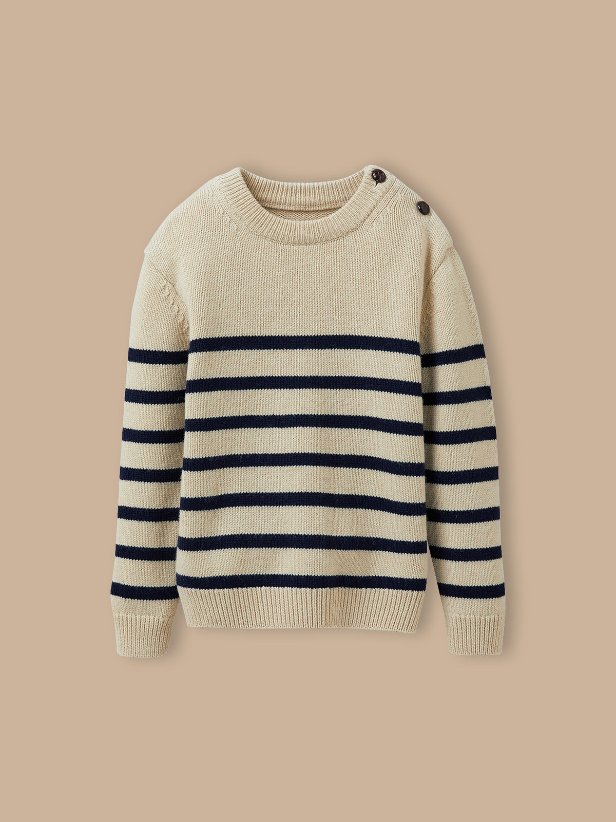 Pull marinière Garçon en laine majoritaire