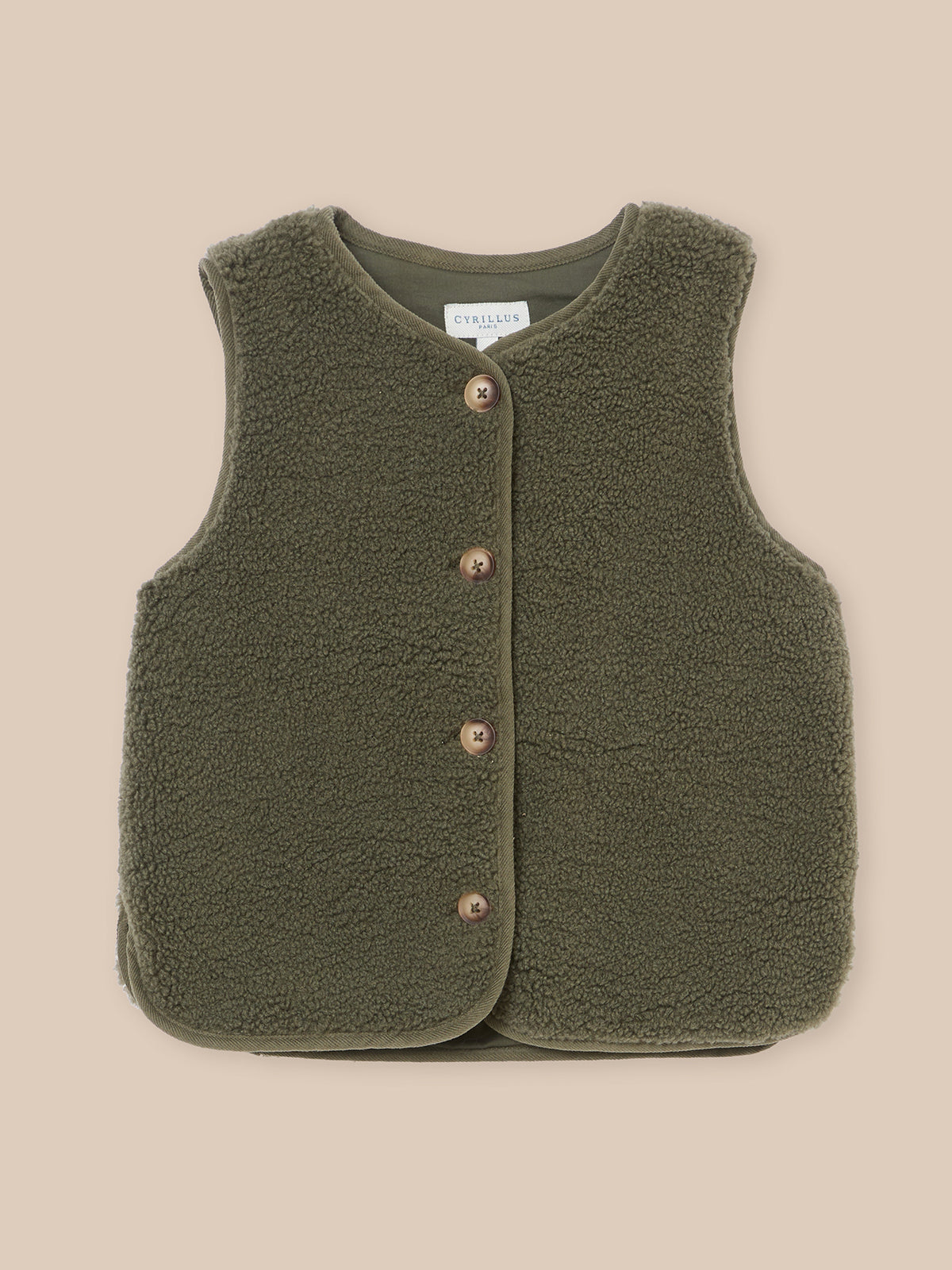 Veste sans manches en sherpa Garçon