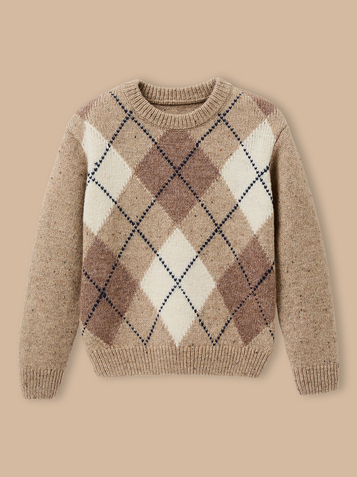 Pull jacquard avec laine Garçon