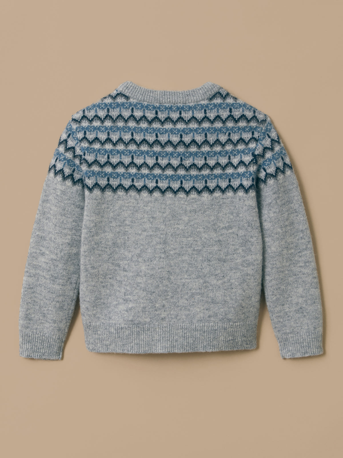 Pull jacquard avec laine Garçon