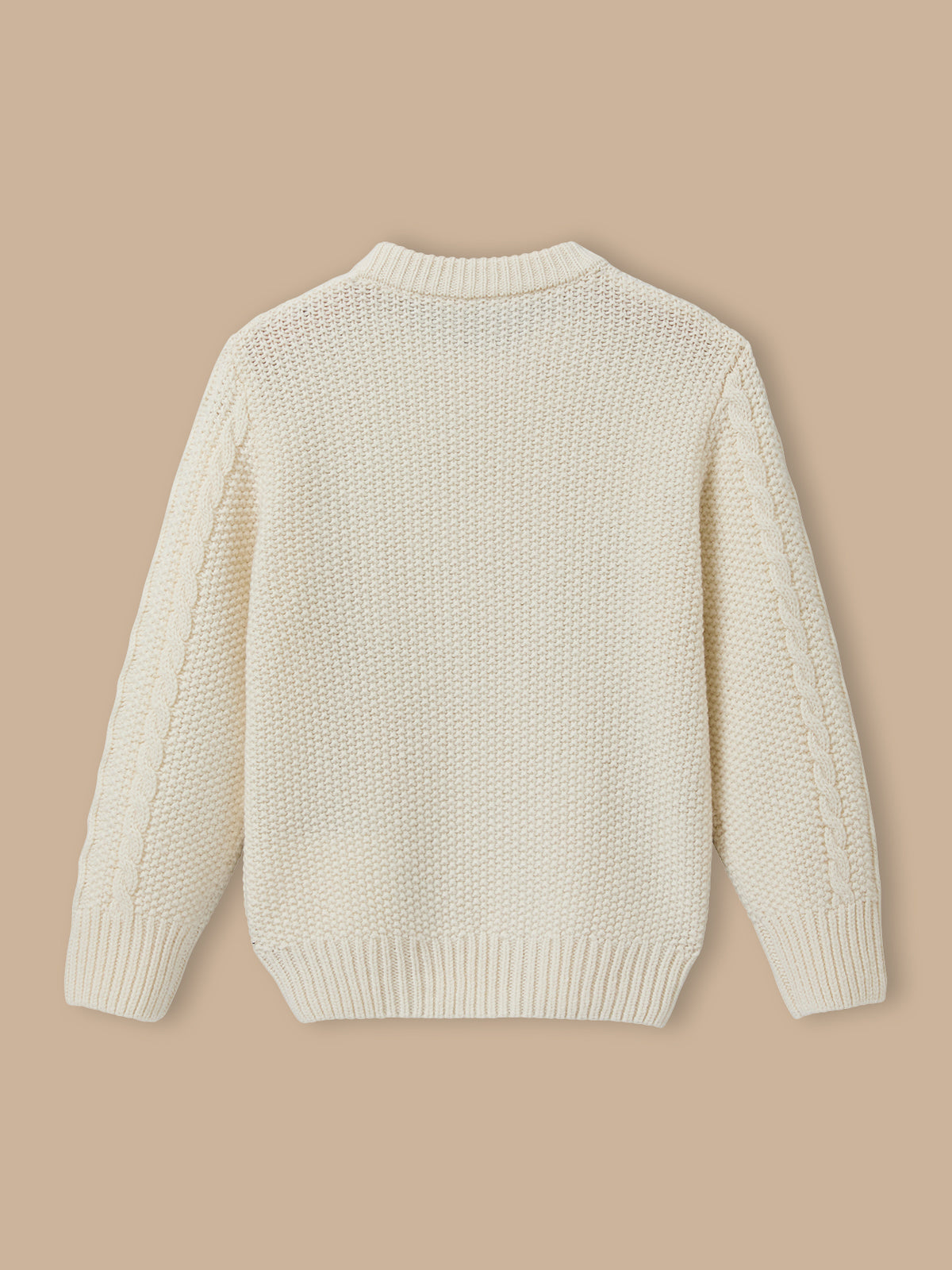 Pull torsadé avec laine Garçon
