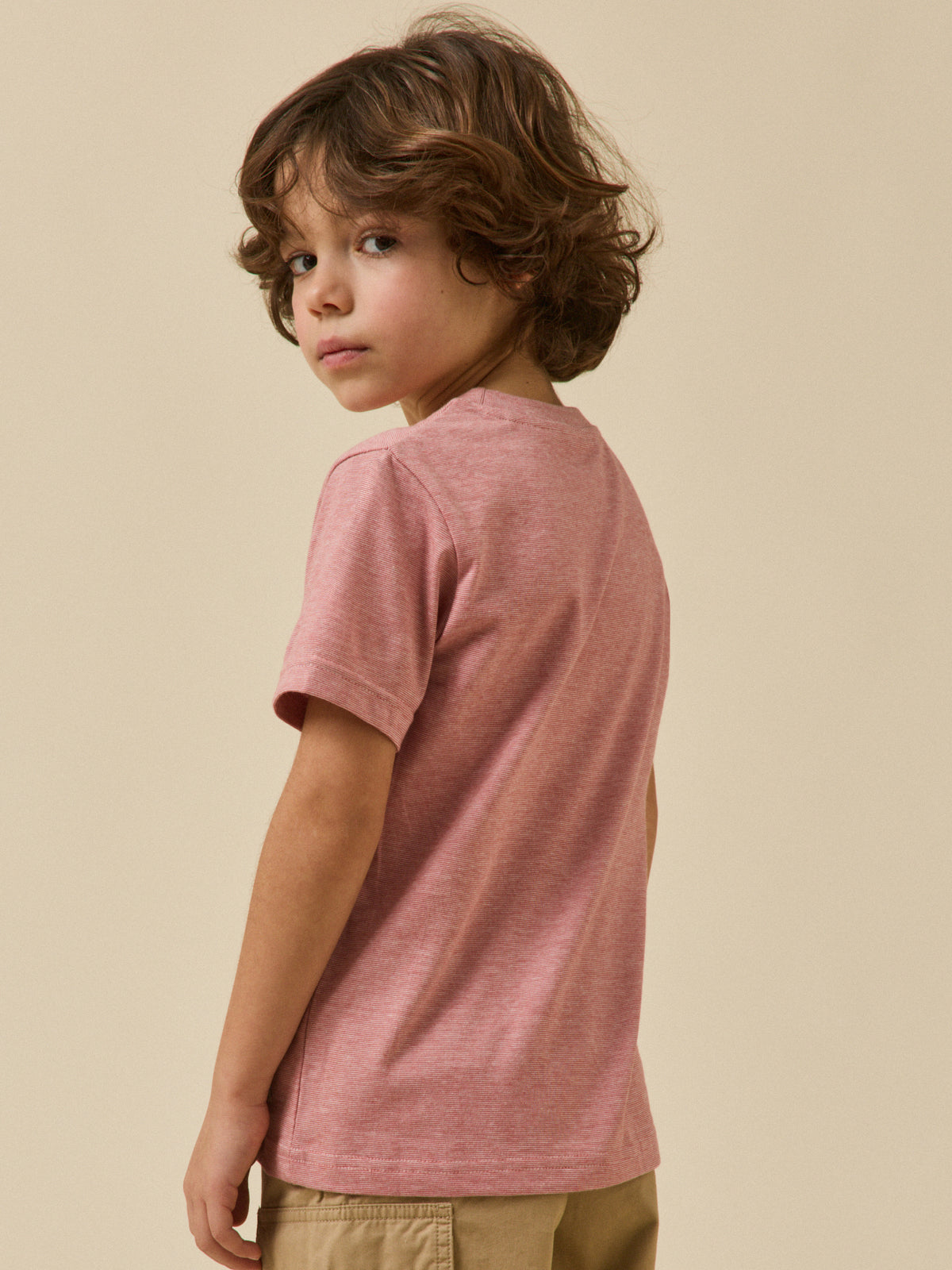 T-shirt rayé garçon - Coton biologique