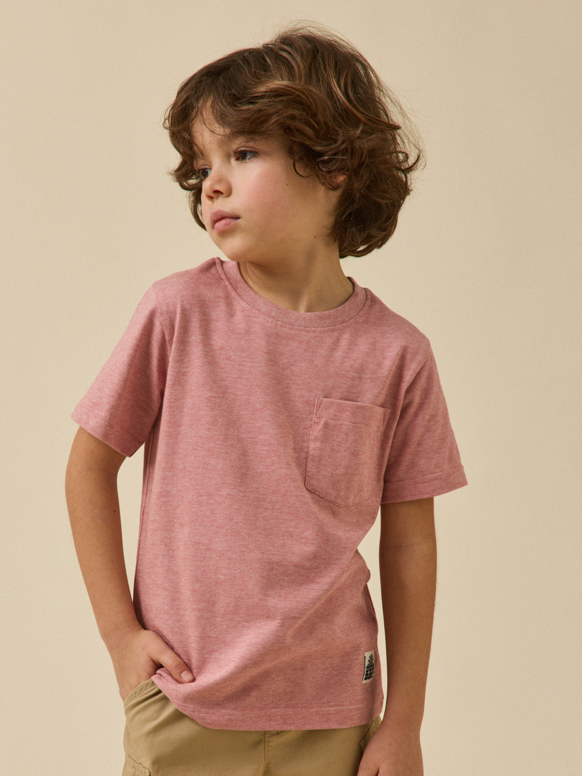 T-shirt rayé garçon - Coton biologique