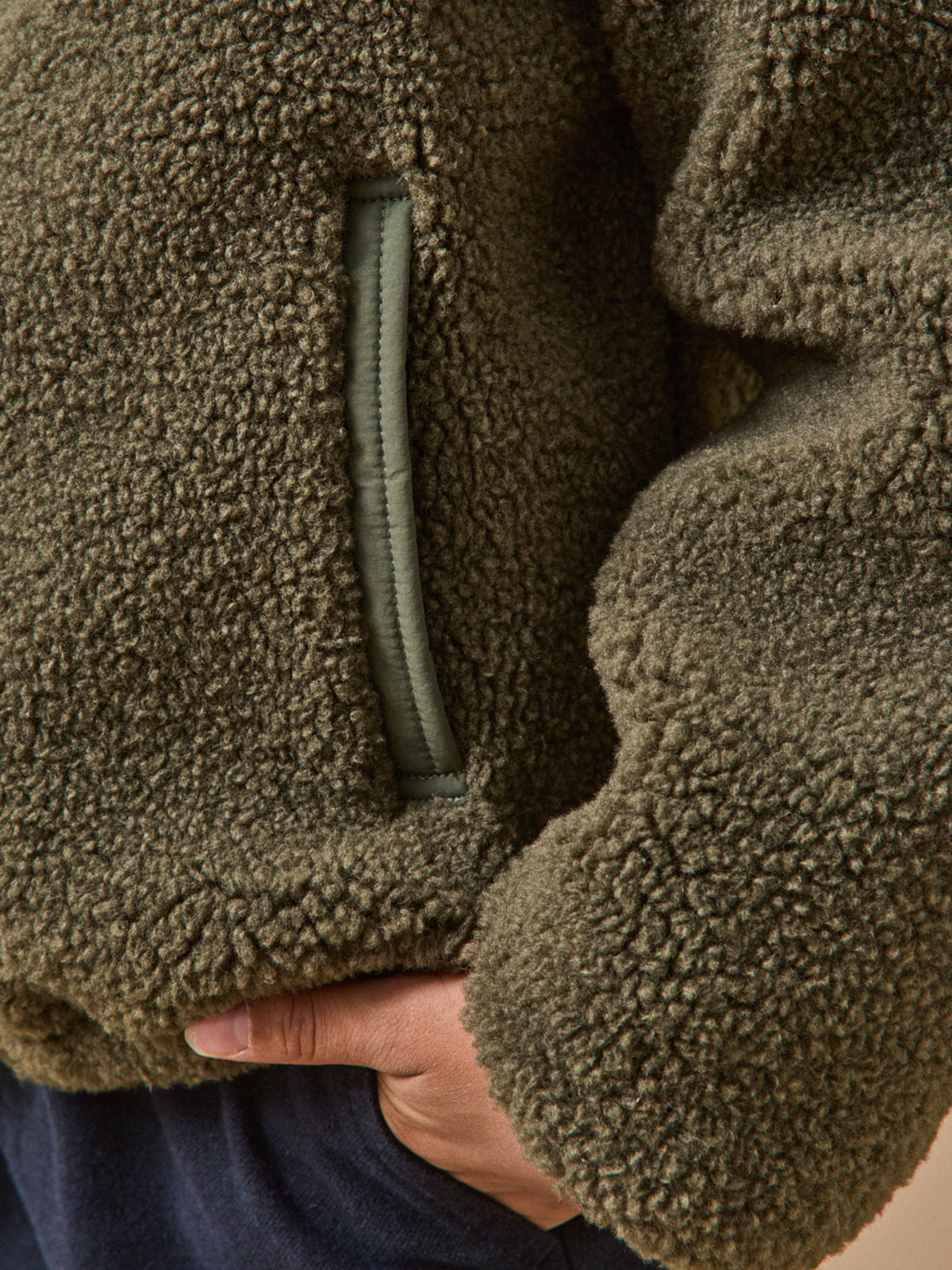 Cardigan zippé en sherpa Garçon