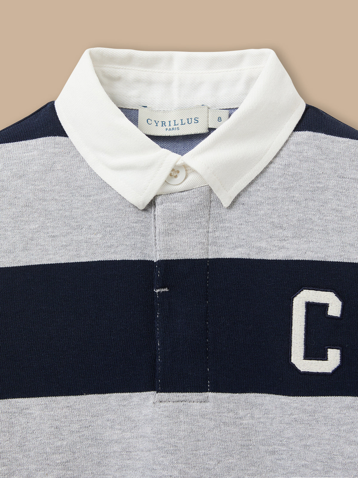 Polo rugby rayé Garçon