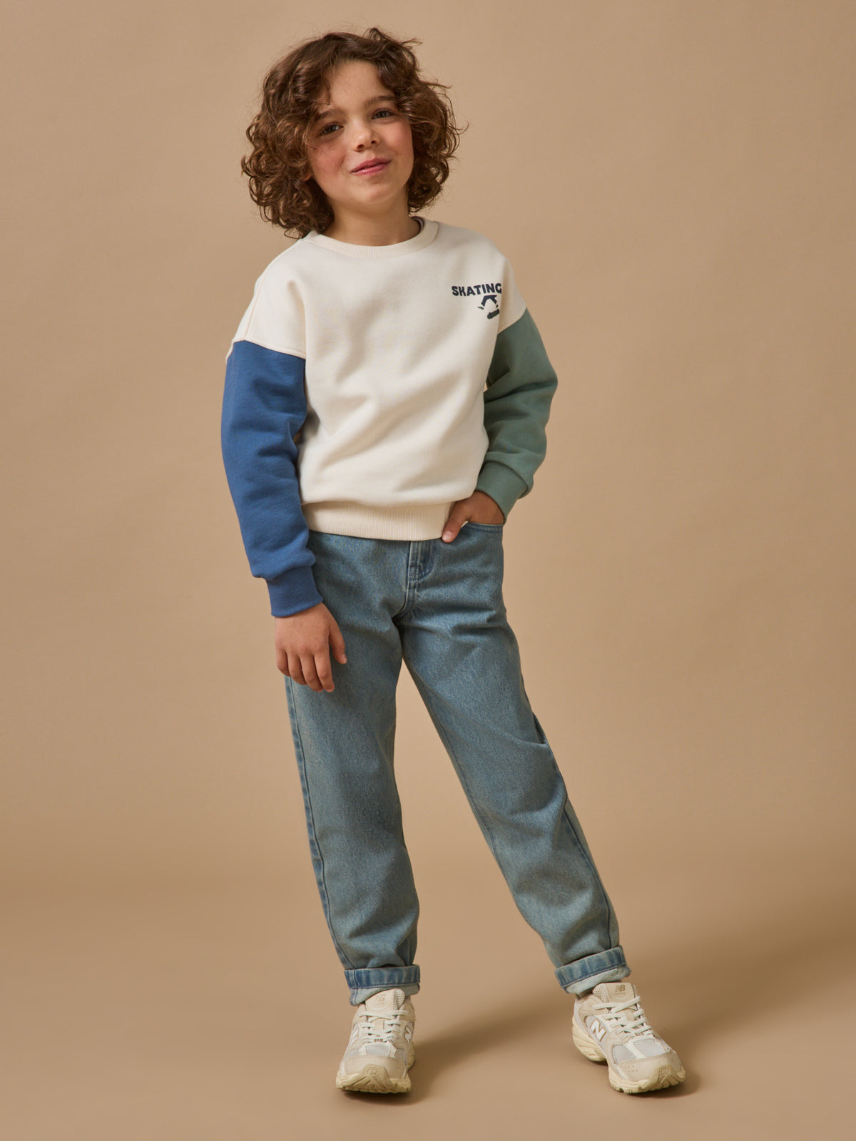 Sweat "colorblock" Garçon