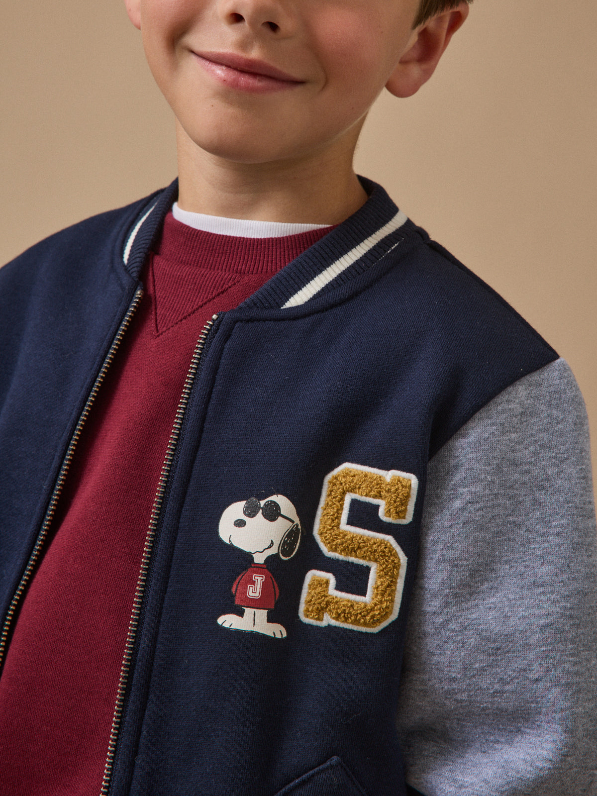 Sweat Teddy Enfant Cyrillus X PEANUTS™- Collection Snoopy