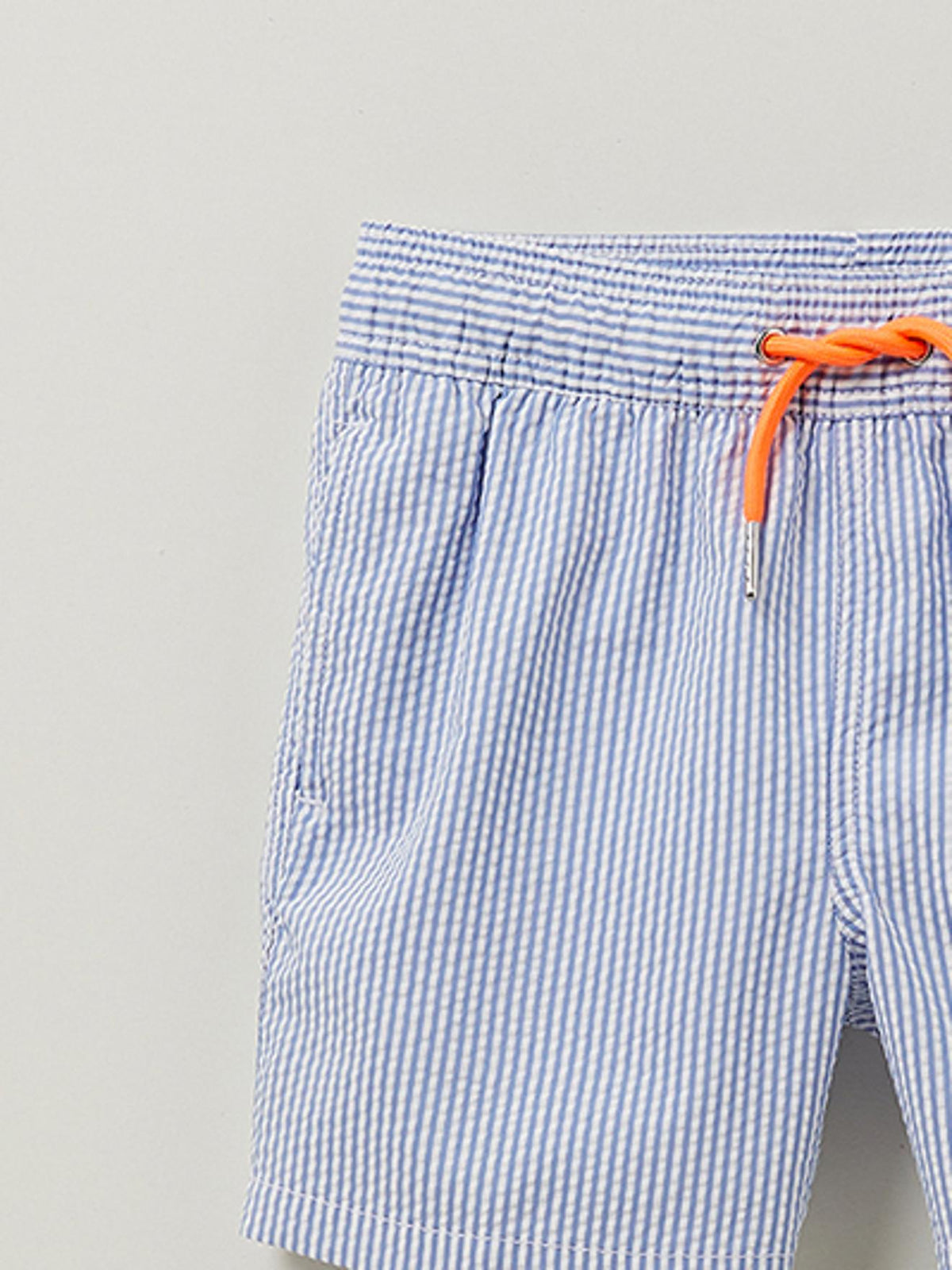 Short de bain en seersucker Garçon