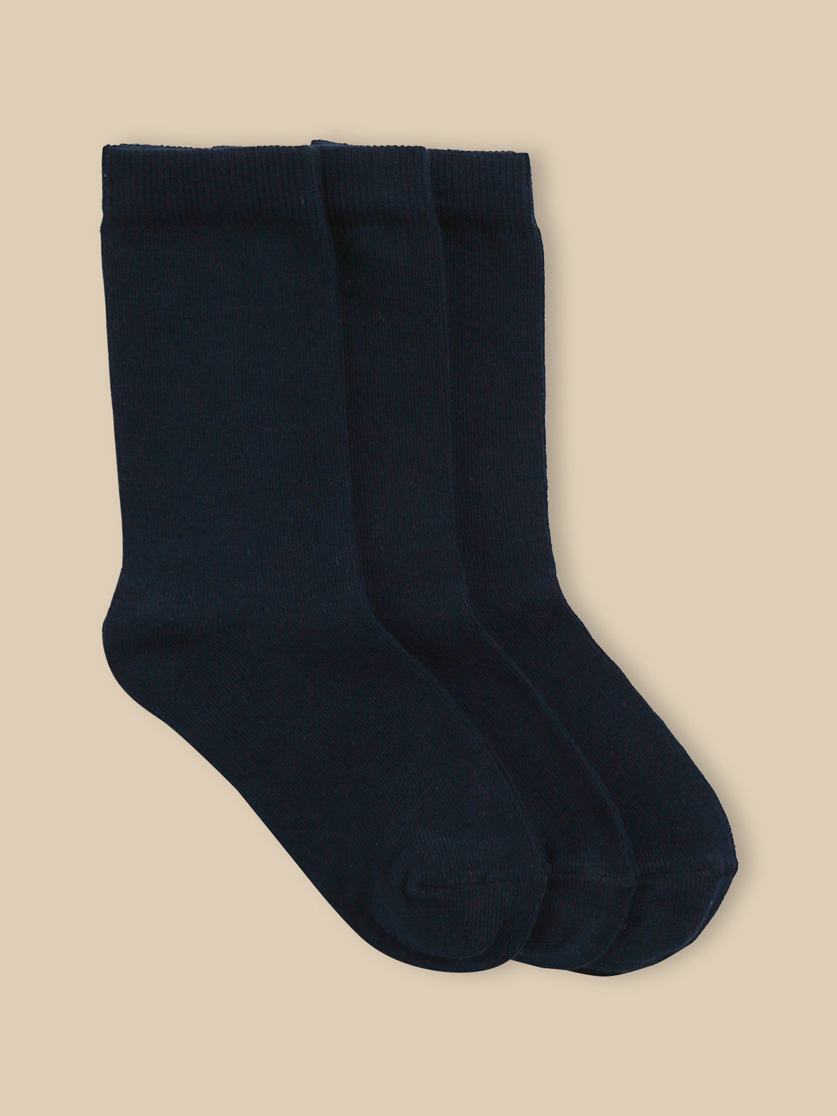 Chaussettes unies par lot de 3 garçon